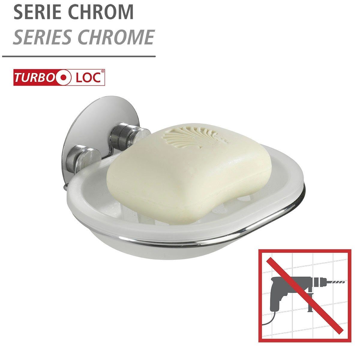 WENKO Zeepbakje Turbo-Loc® Bevestigen zonder boren (set)