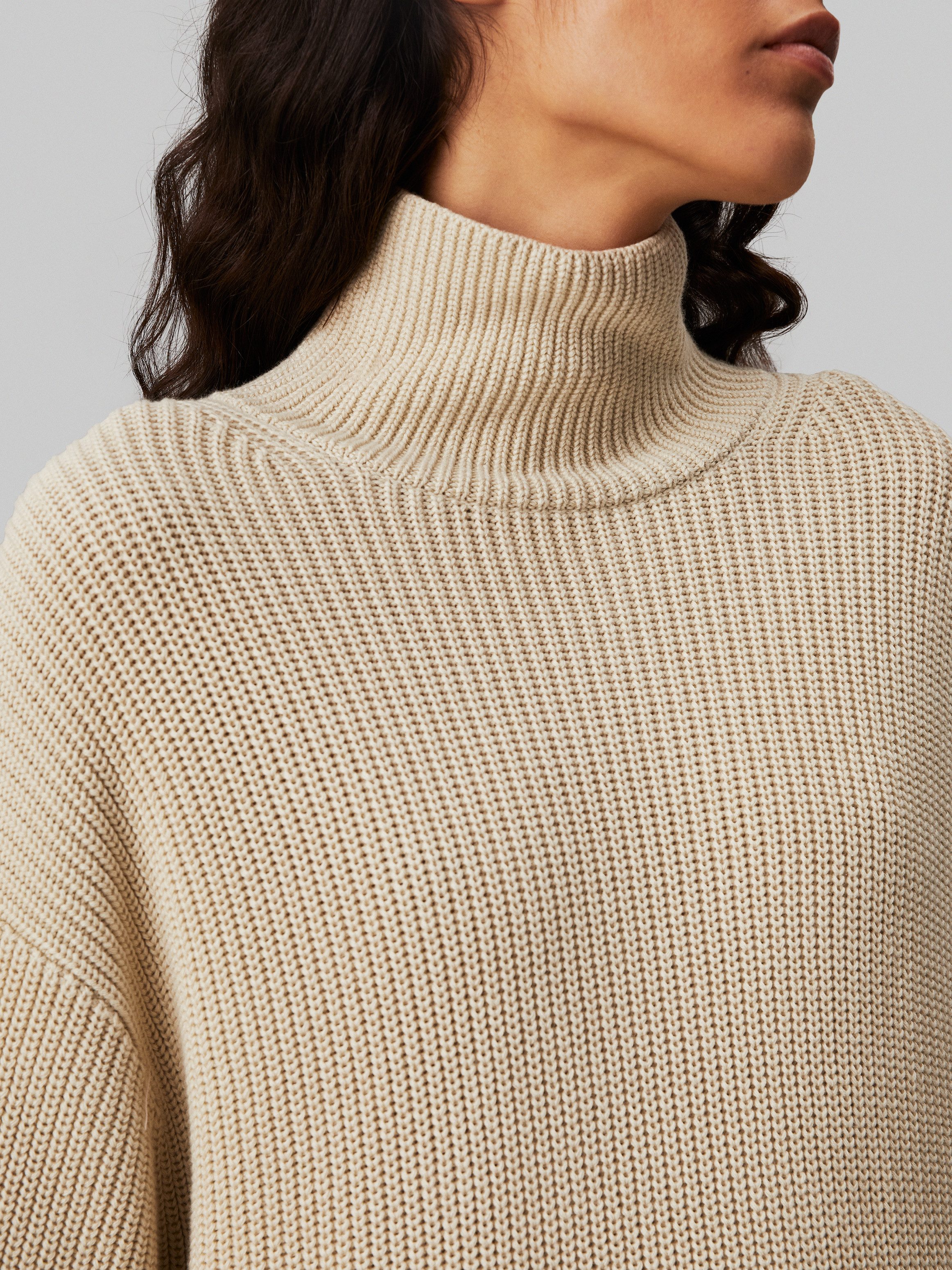 Calvin Klein Sweatjurk CHUNKY LOOSE SWEATER DRESS