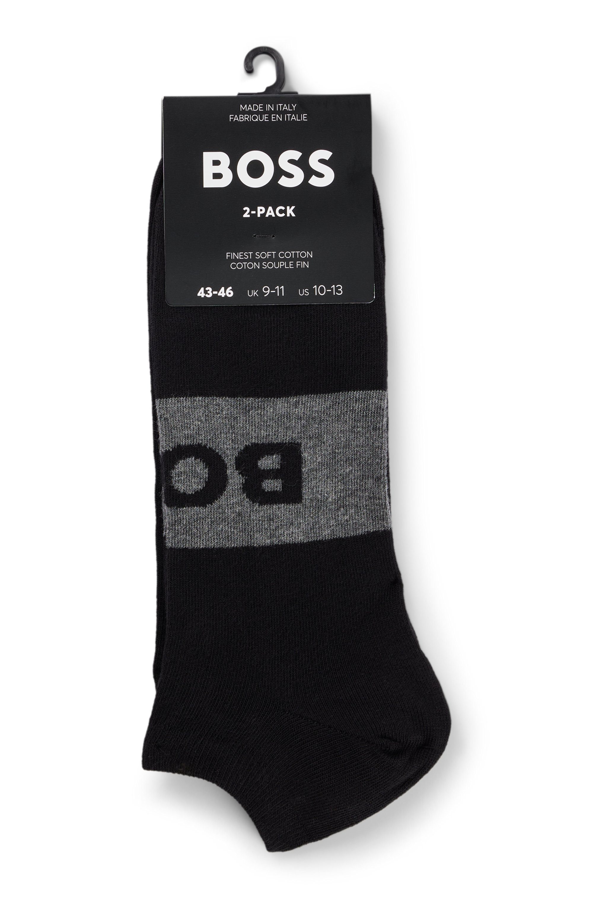 BOSS Business-sokken 2P AS Logo CC met groot, ingestrikt boss logo-opschrift (2 paar, Set van 2)