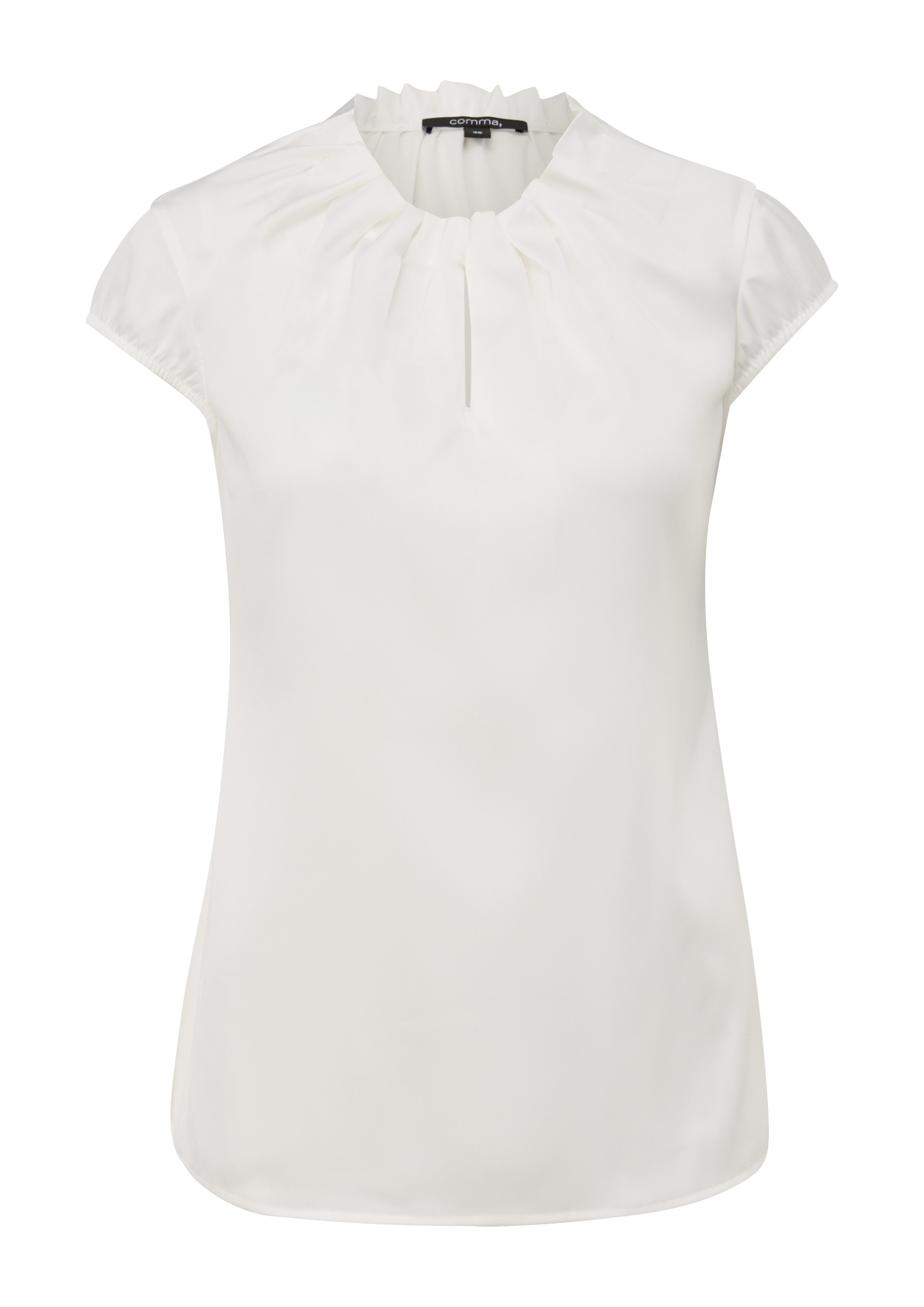 Comma Satijnen blouse met ruches