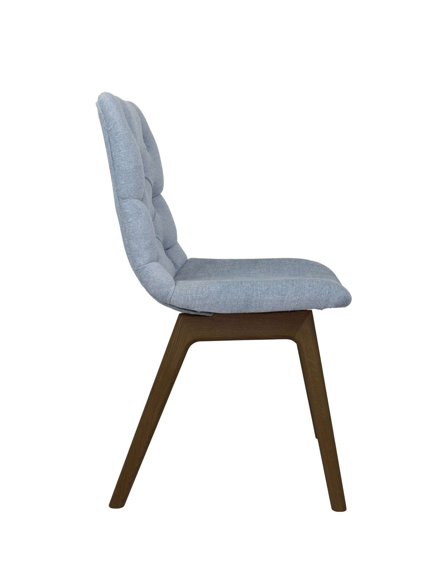 andas Eetkamerstoel Ramon met massief houten poten, in verschillende kleuren en stoffen (set, 2 stuks)