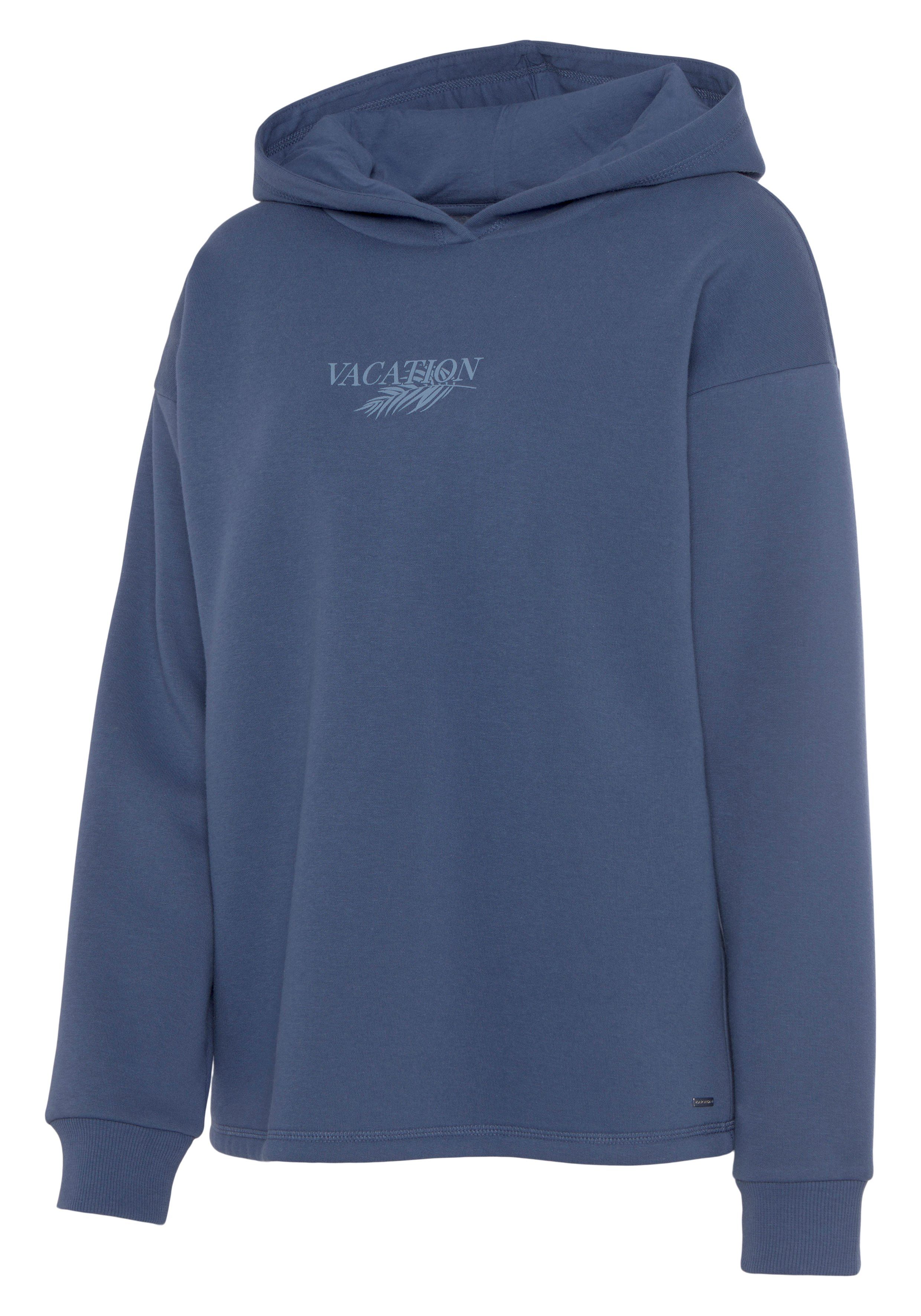 Lascana Hoodie -Capuchonsweatshirt, Loungeshirt Capuchon sweatshirt, loungetop met voorprint, loungewear (1-delig)