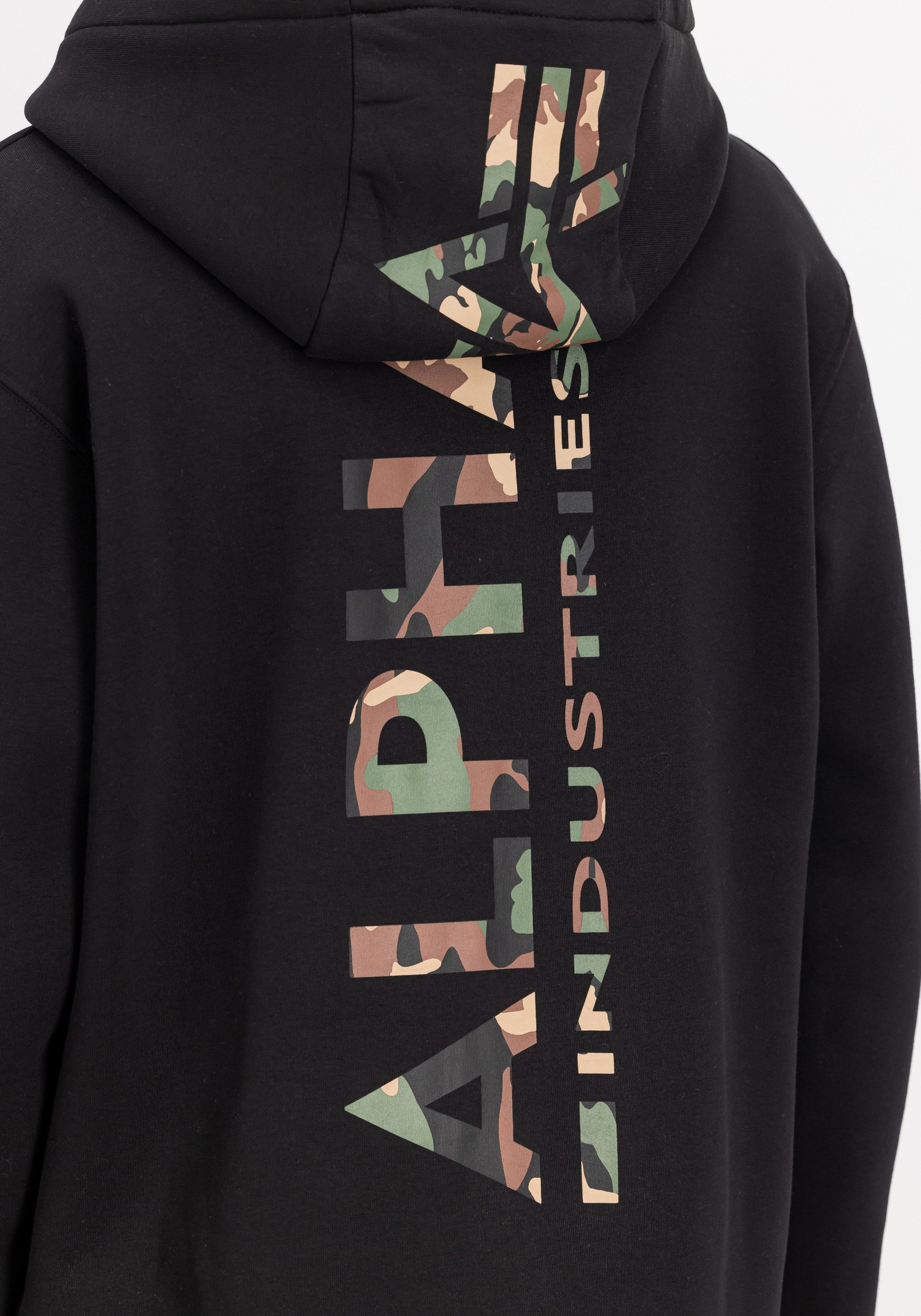Alpha Industries Hoodie Backprint Hoodie Camo Print
