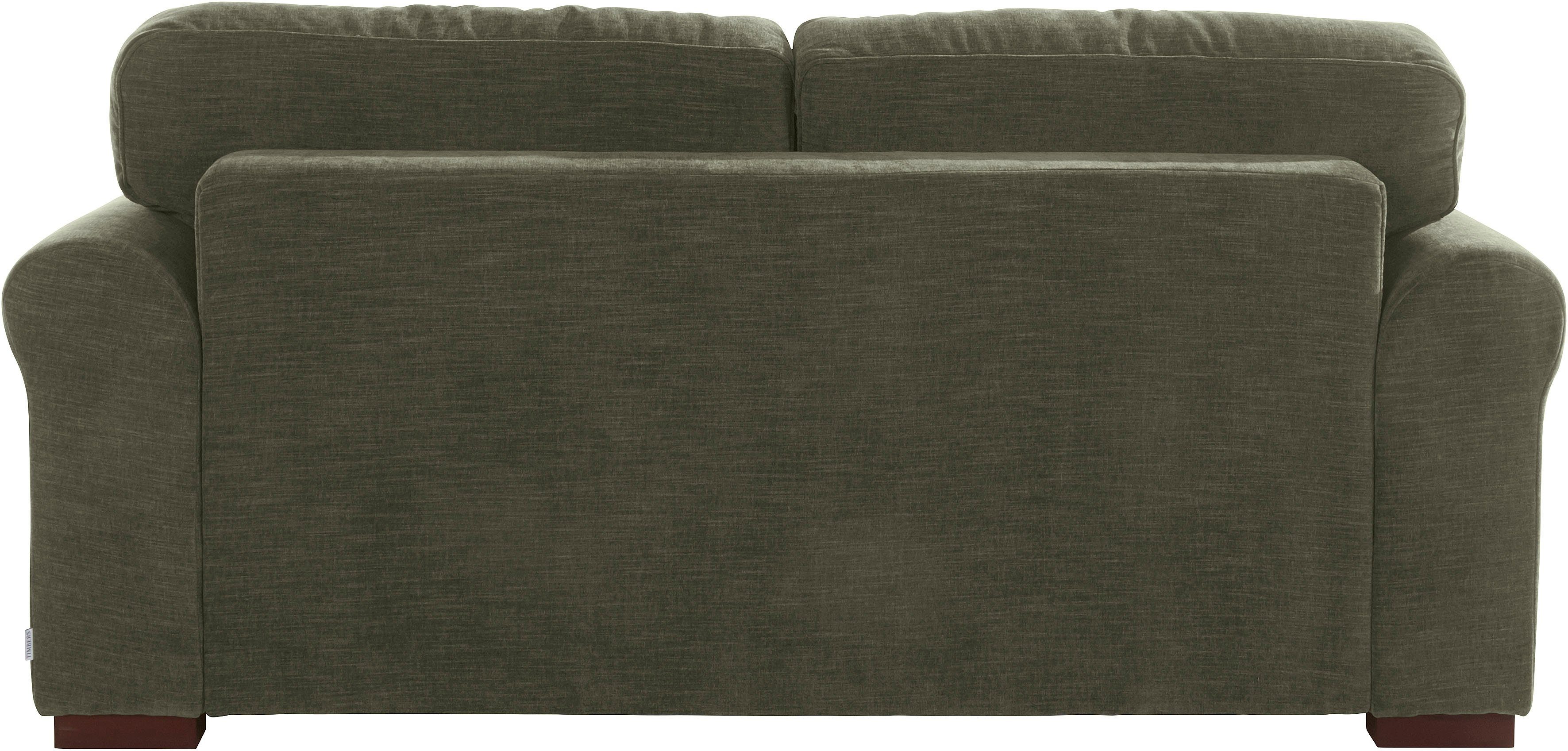 Home affaire 2-zitsbank Broughton zacht zitcomfort, incl. 2 sierkussens, opstaande naad
