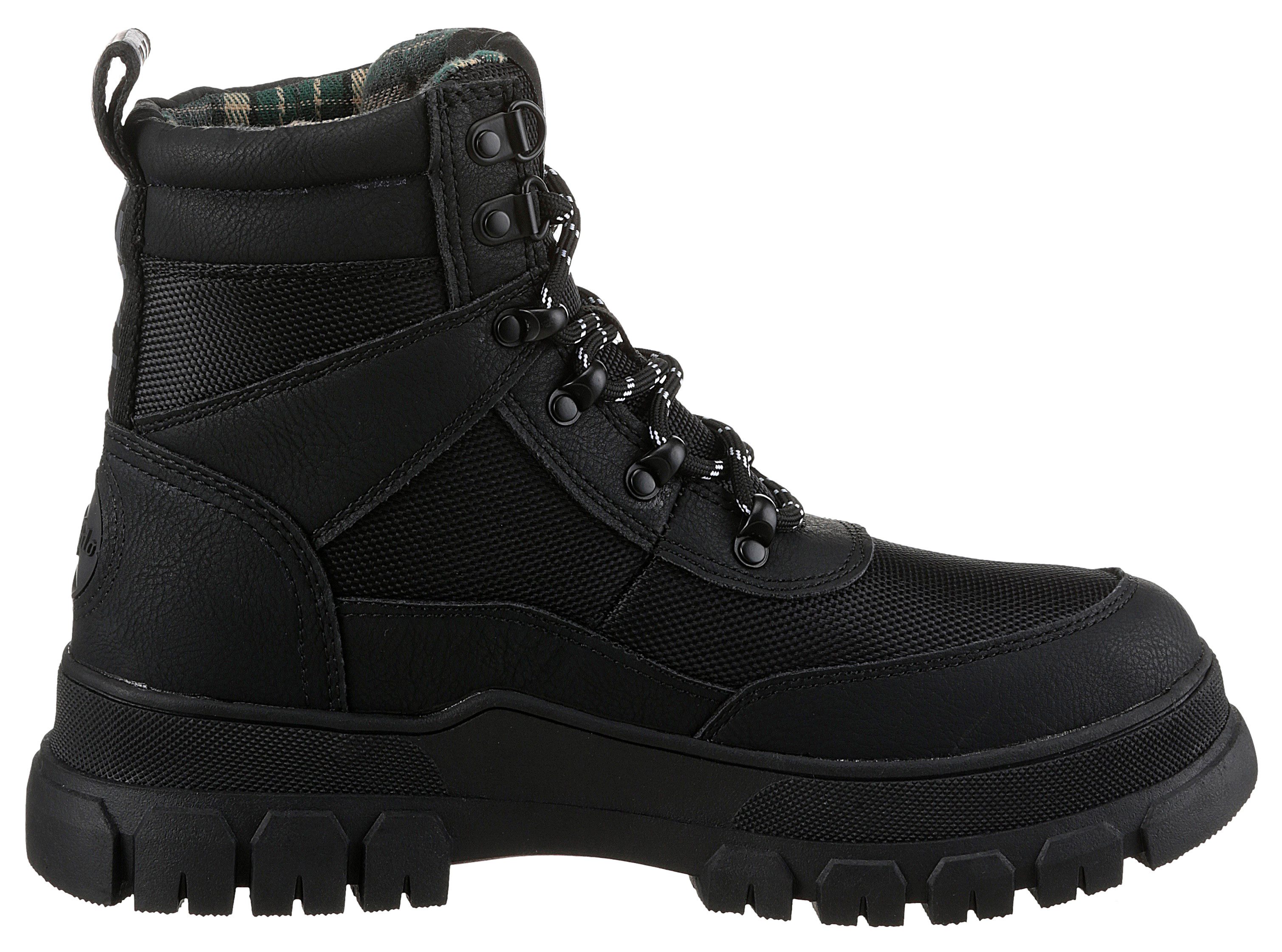 Buffalo Veterschoenen NOVA COM VEGAN enkellaars, high top sneaker, plateau hak, met memory foam
