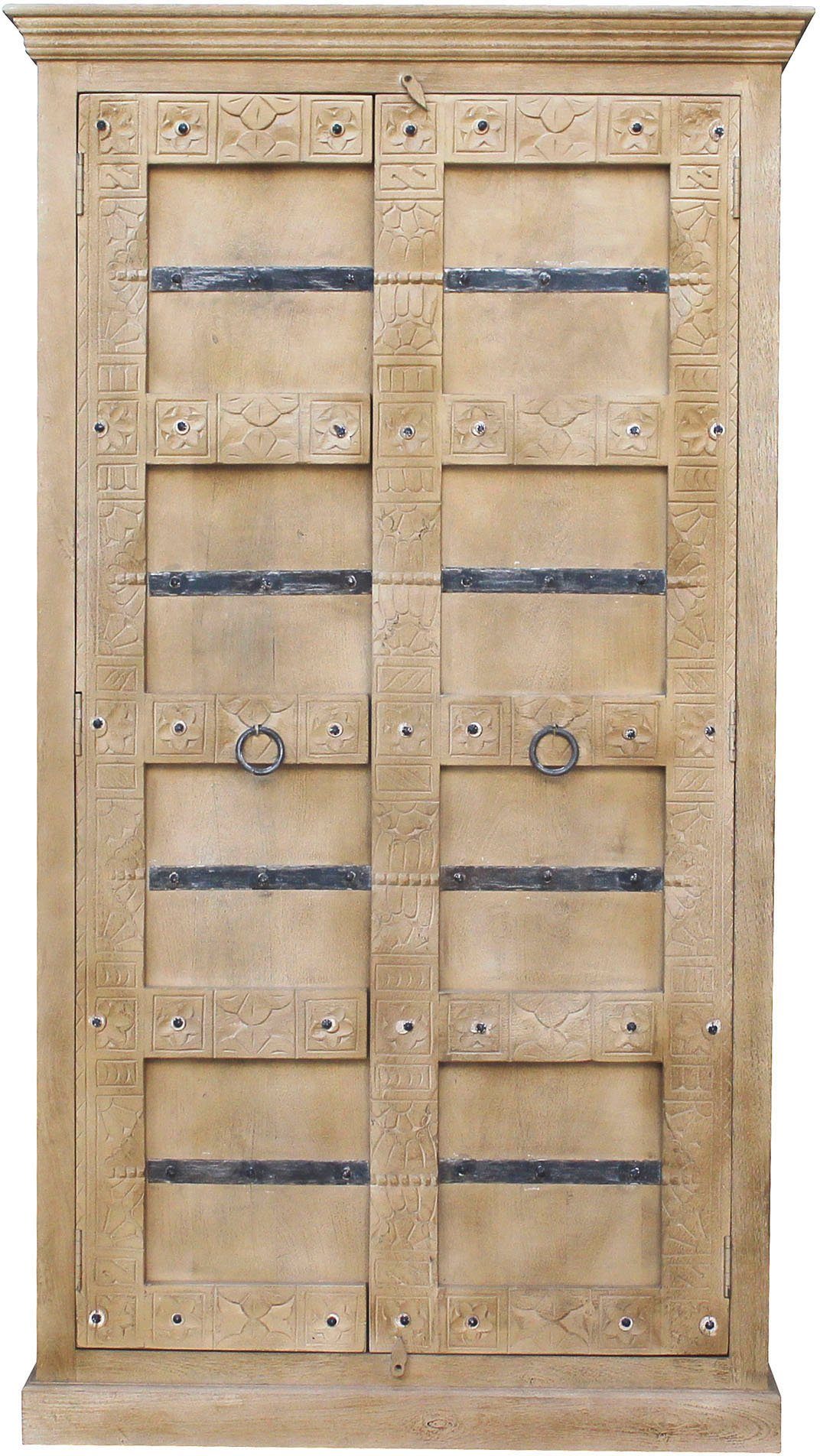 SIT Kledingkast Daipur uitgesneden versieringen garderobekasten beige