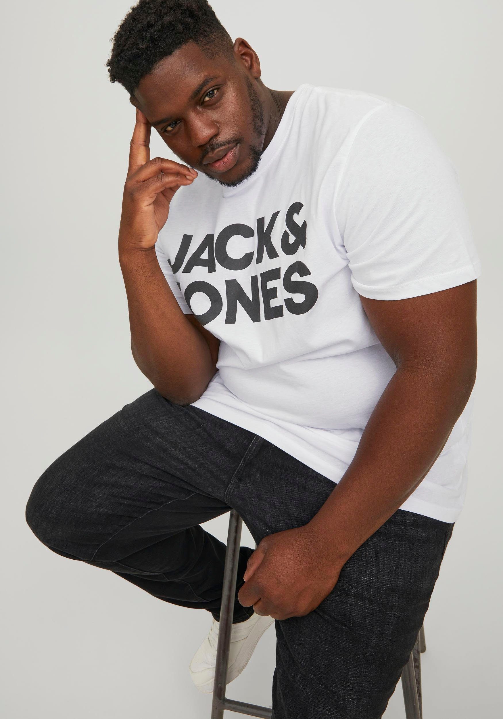 Jack & Jones PlusSize Shirt met ronde hals CORP LOGO TEE