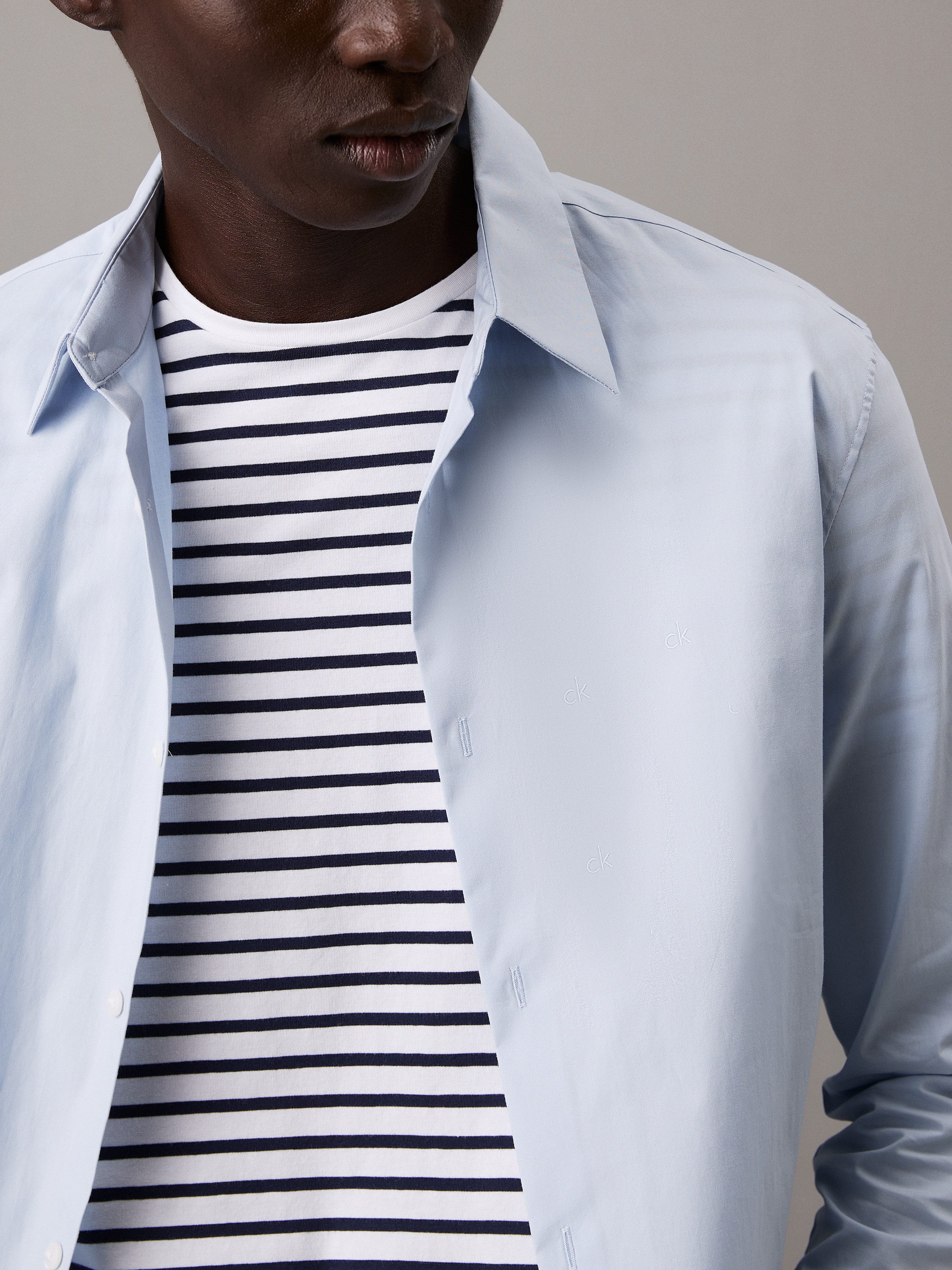 Calvin Klein Overhemd met lange mouwen LS SOLID STRETCH SLIM SHIRT