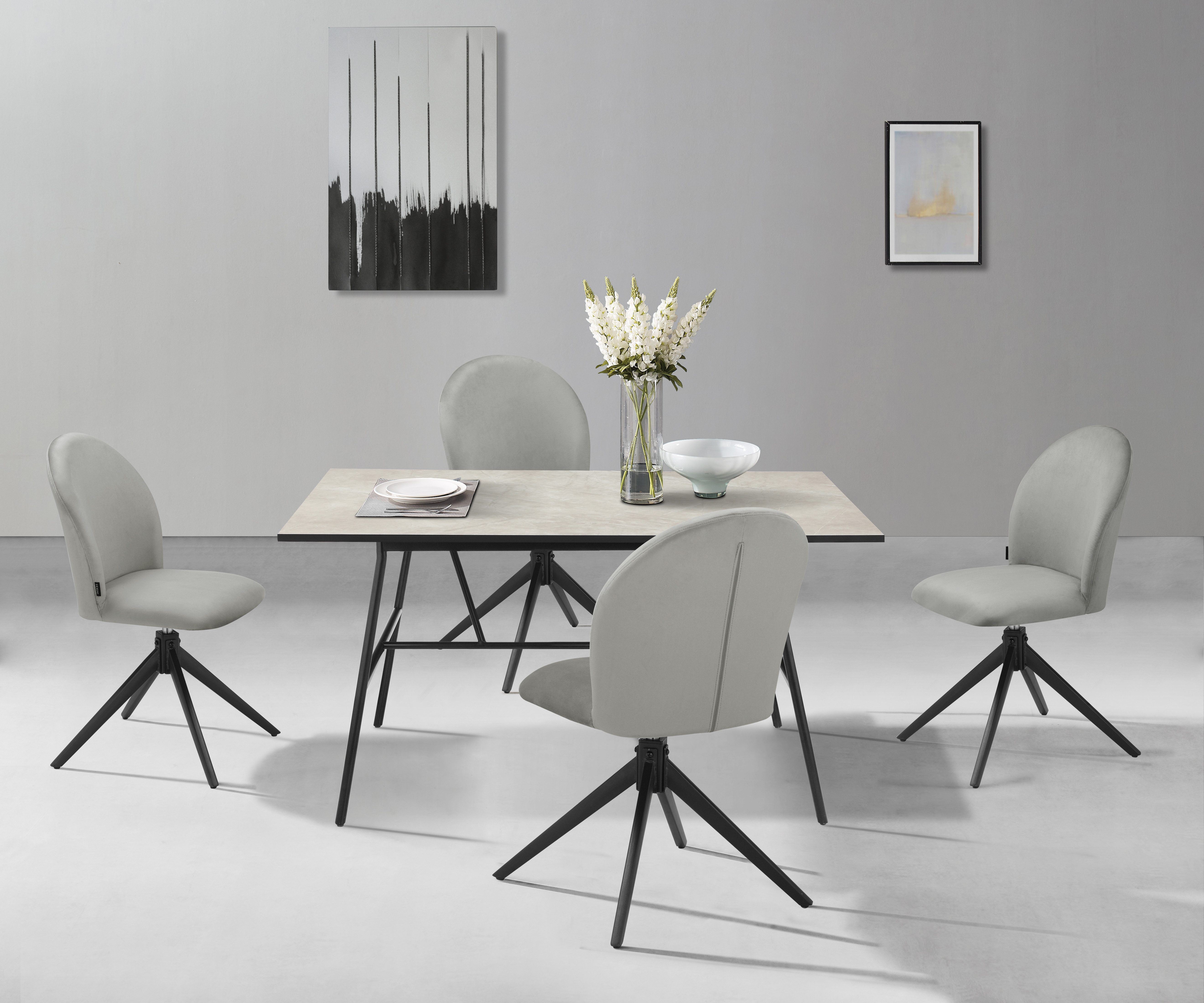 Home affaire Eetkamerstoel Tempa, TOPSELLER!, OTTOs keuze Draaisteel met 360 graden draaifunctie (set, 2 stuks)