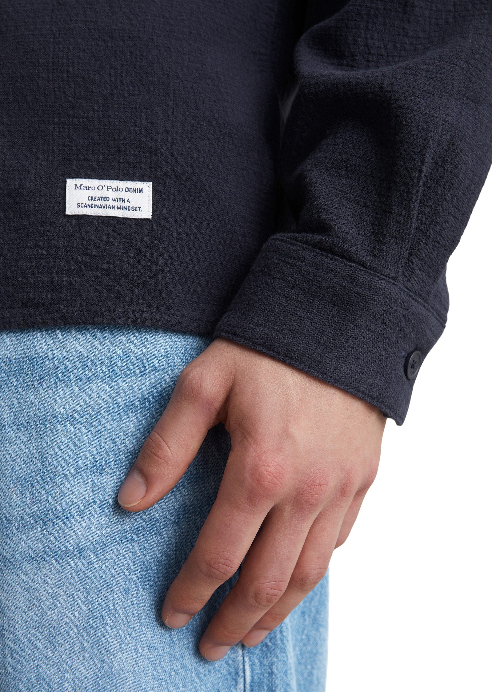 Marc O'Polo DENIM Overhemdjasje met lichte structuur