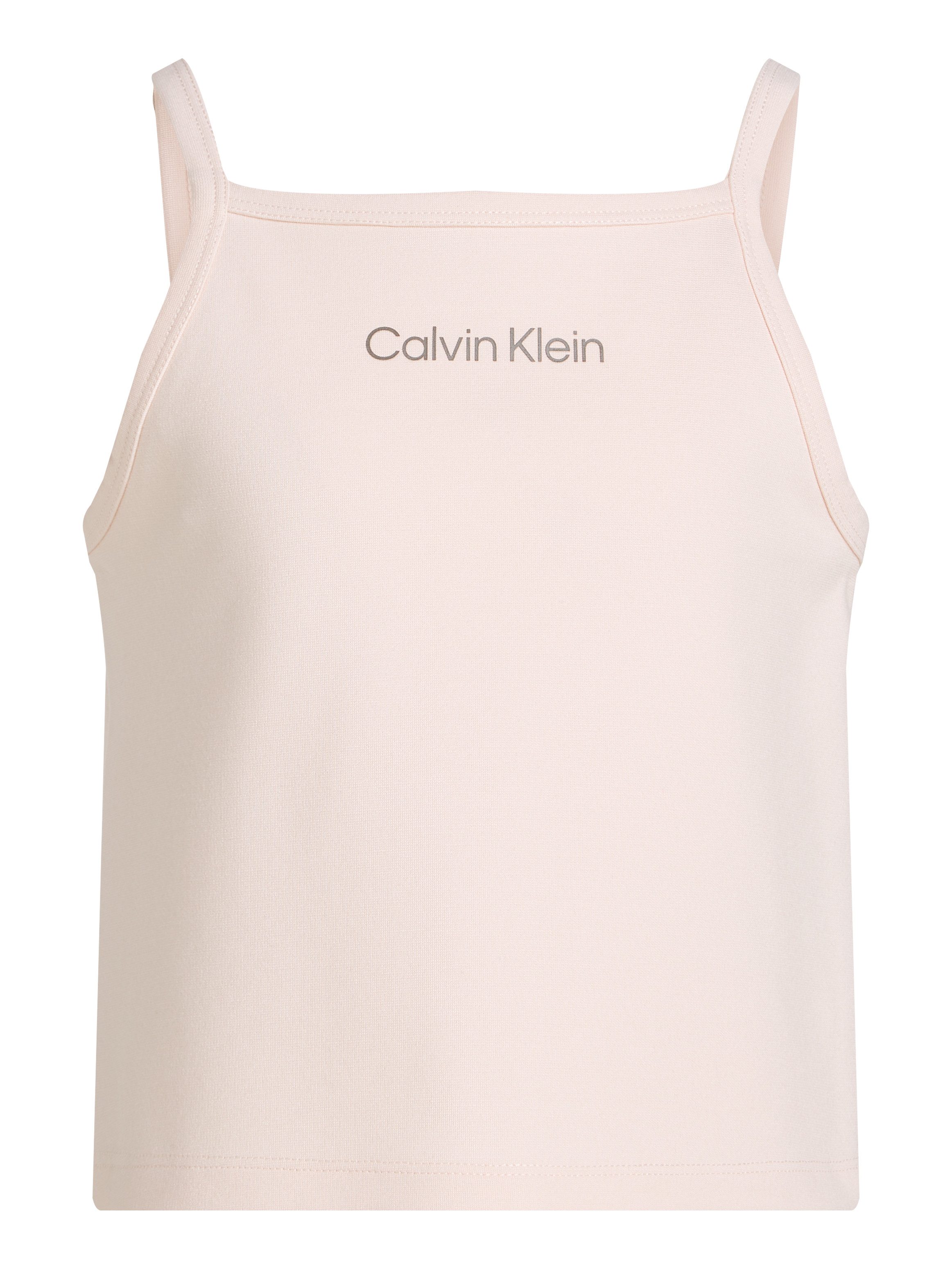 Calvin Klein T-shirt PUNTO STRAP TOP met een logo-opschrift