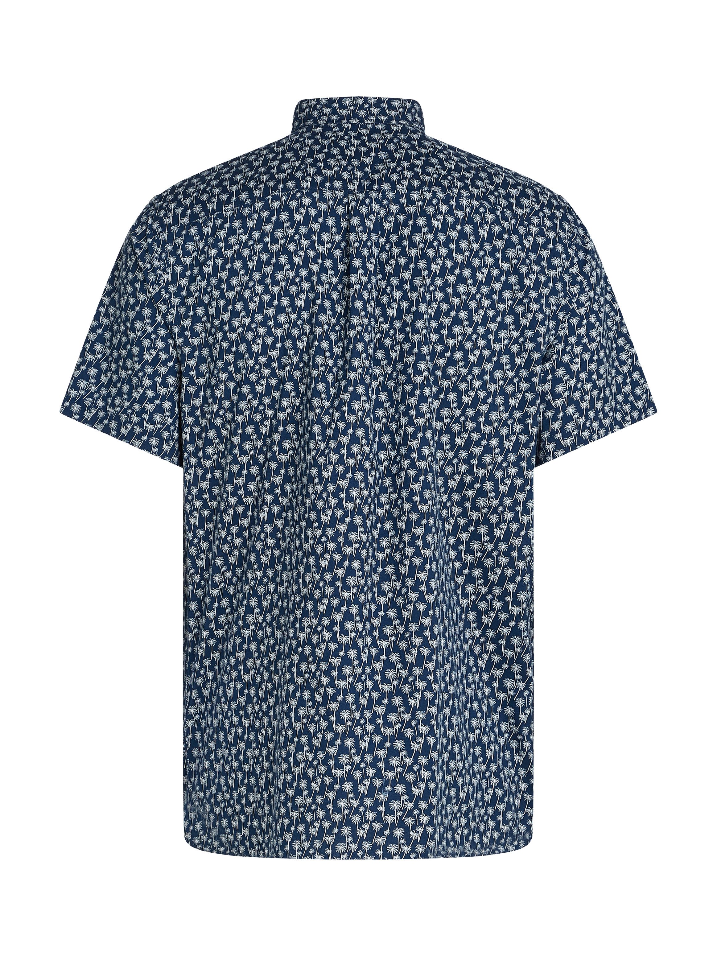 Tommy Hilfiger Overhemd met korte mouwen FLEX POPLIN PALM SS SF SHIRT