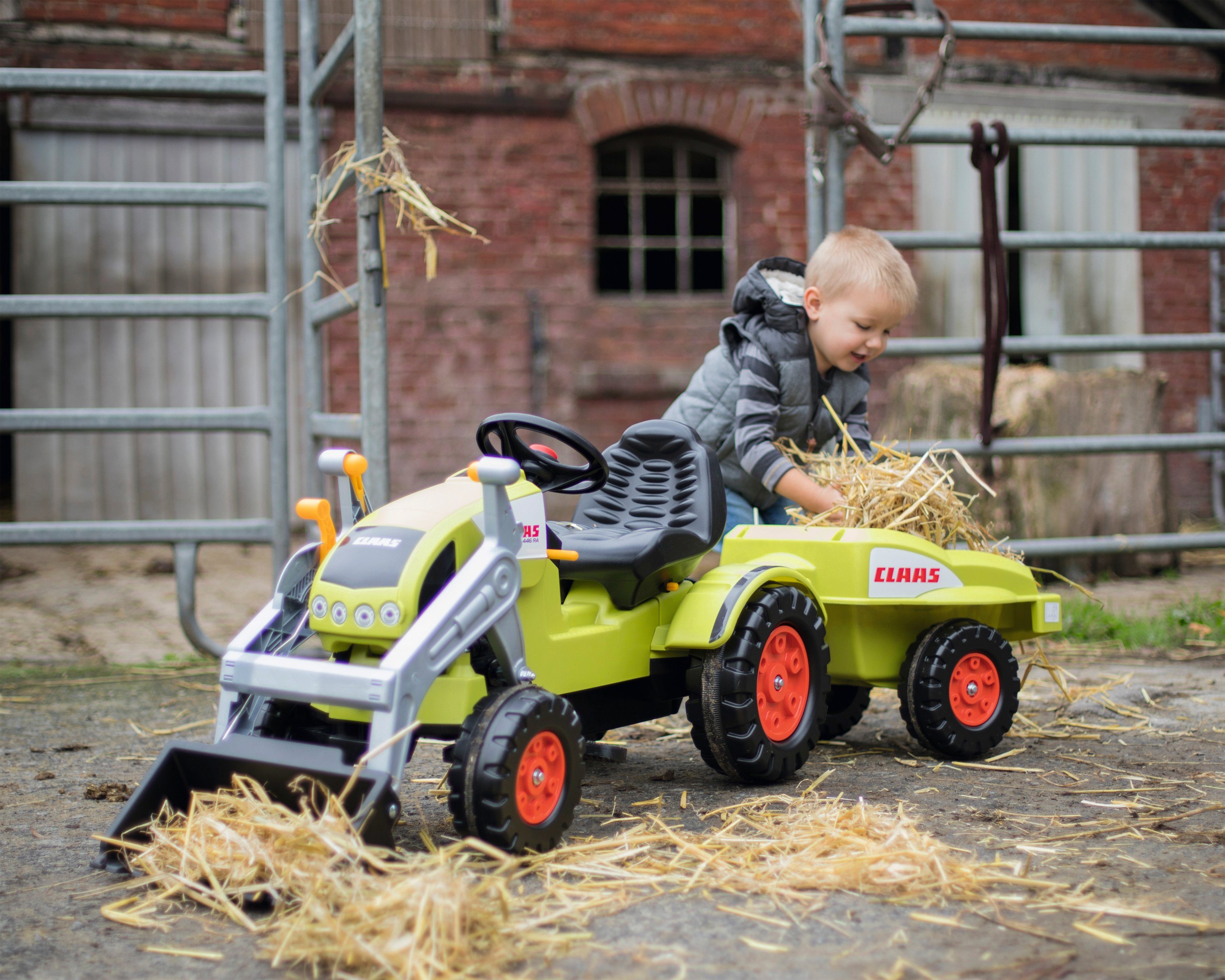 BIG Traptractor Claas Celtis Loader BxDxH: 46x169x54 cm, met aanhanger