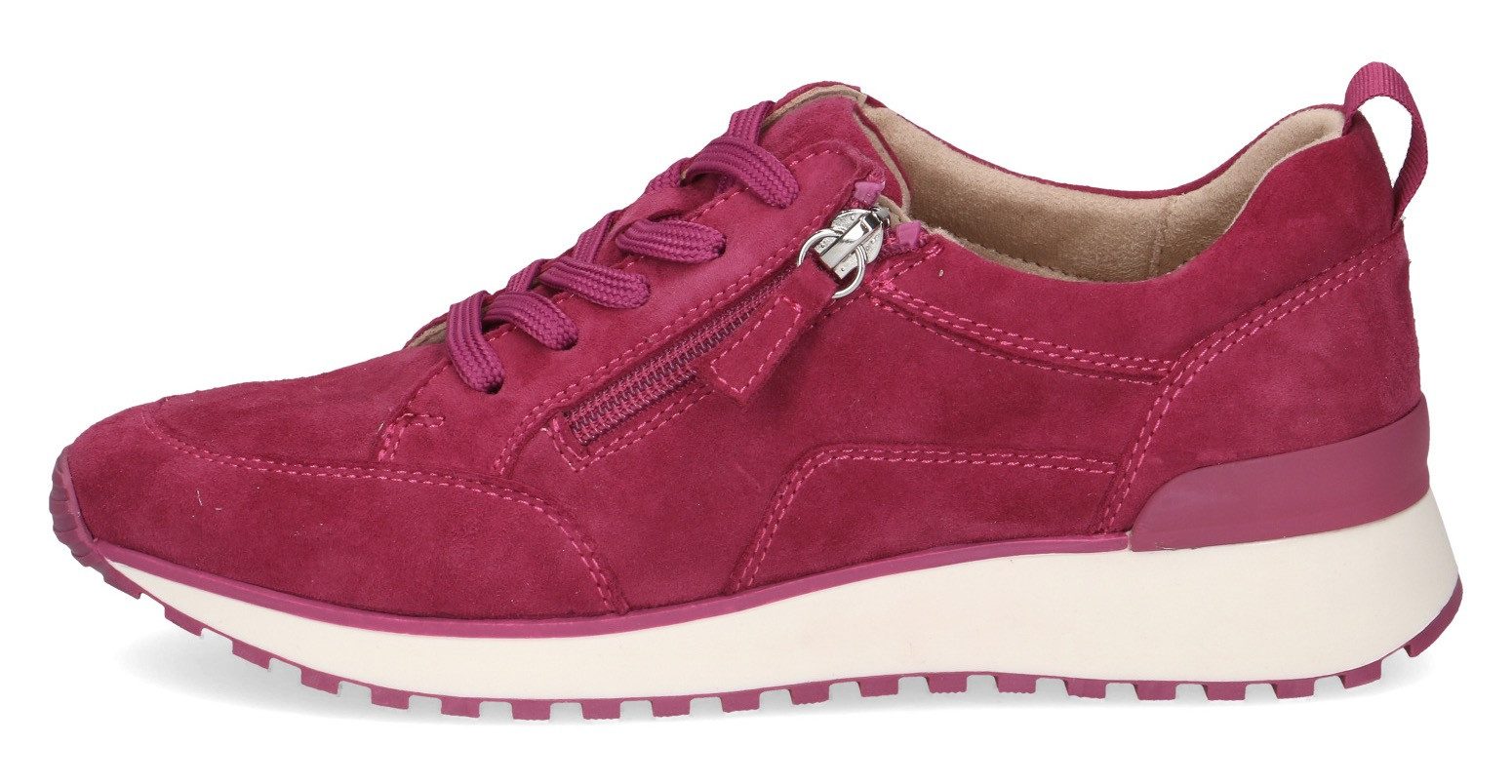 Caprice Sneakers met sleehak , vrijetijdsschoen, lage schoen, veterschoen in comfortwijdte g (= breed)
