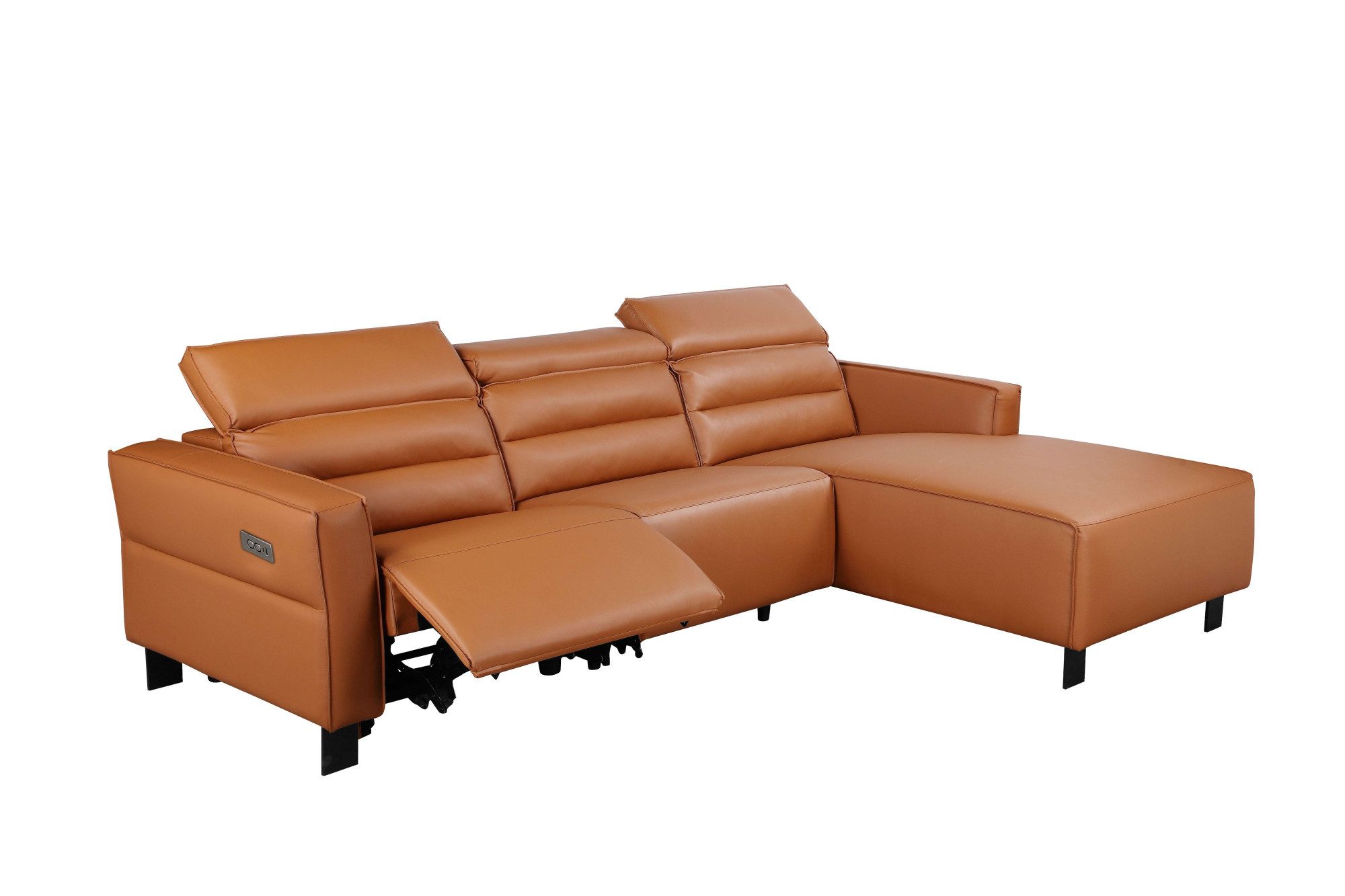 Places of Style Hoekbank Carpari, L-vorm, 263 cm, handmatige of elektrische relaxfunctie