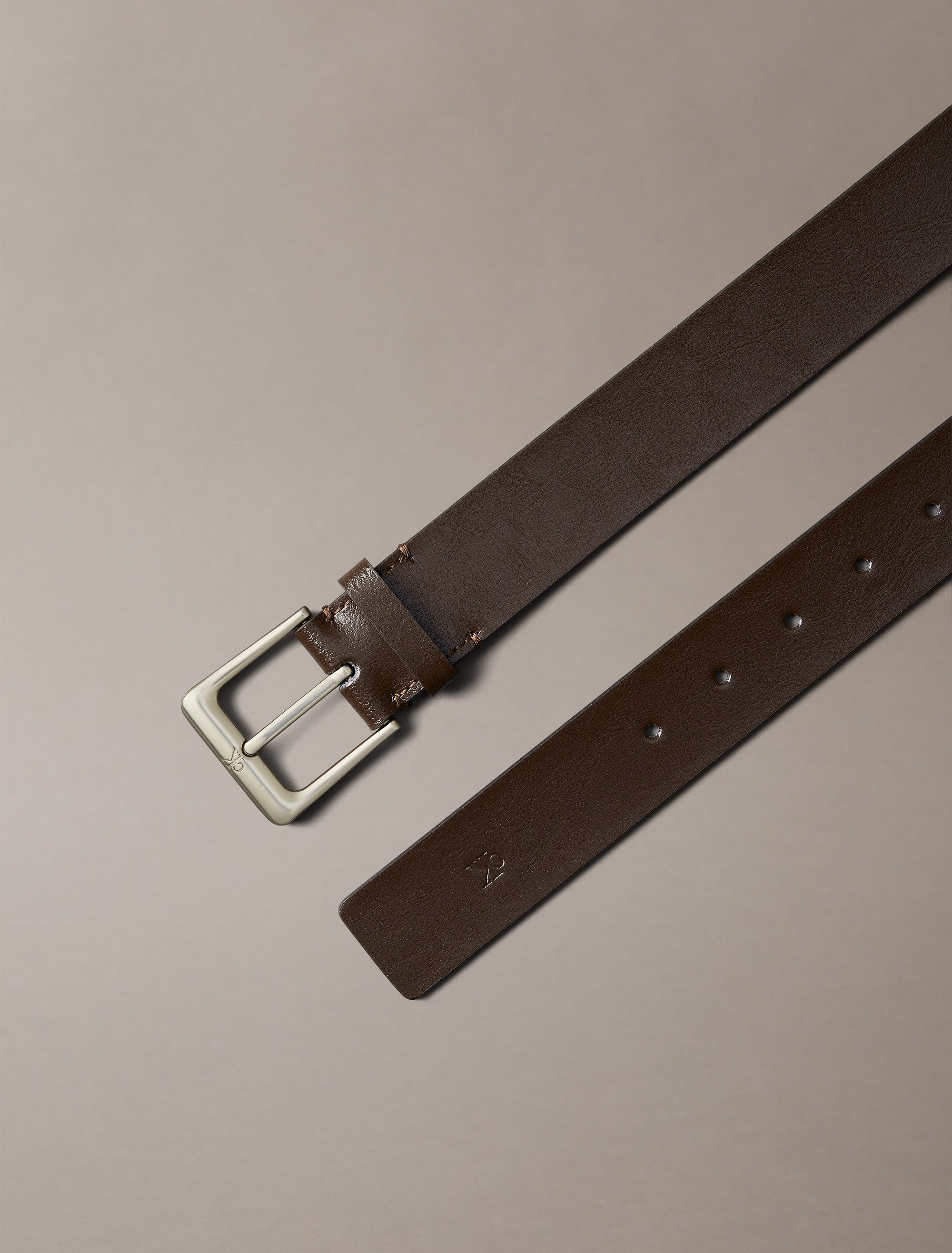 Calvin Klein Leren riem CLASSIC BUCKLE 35MM