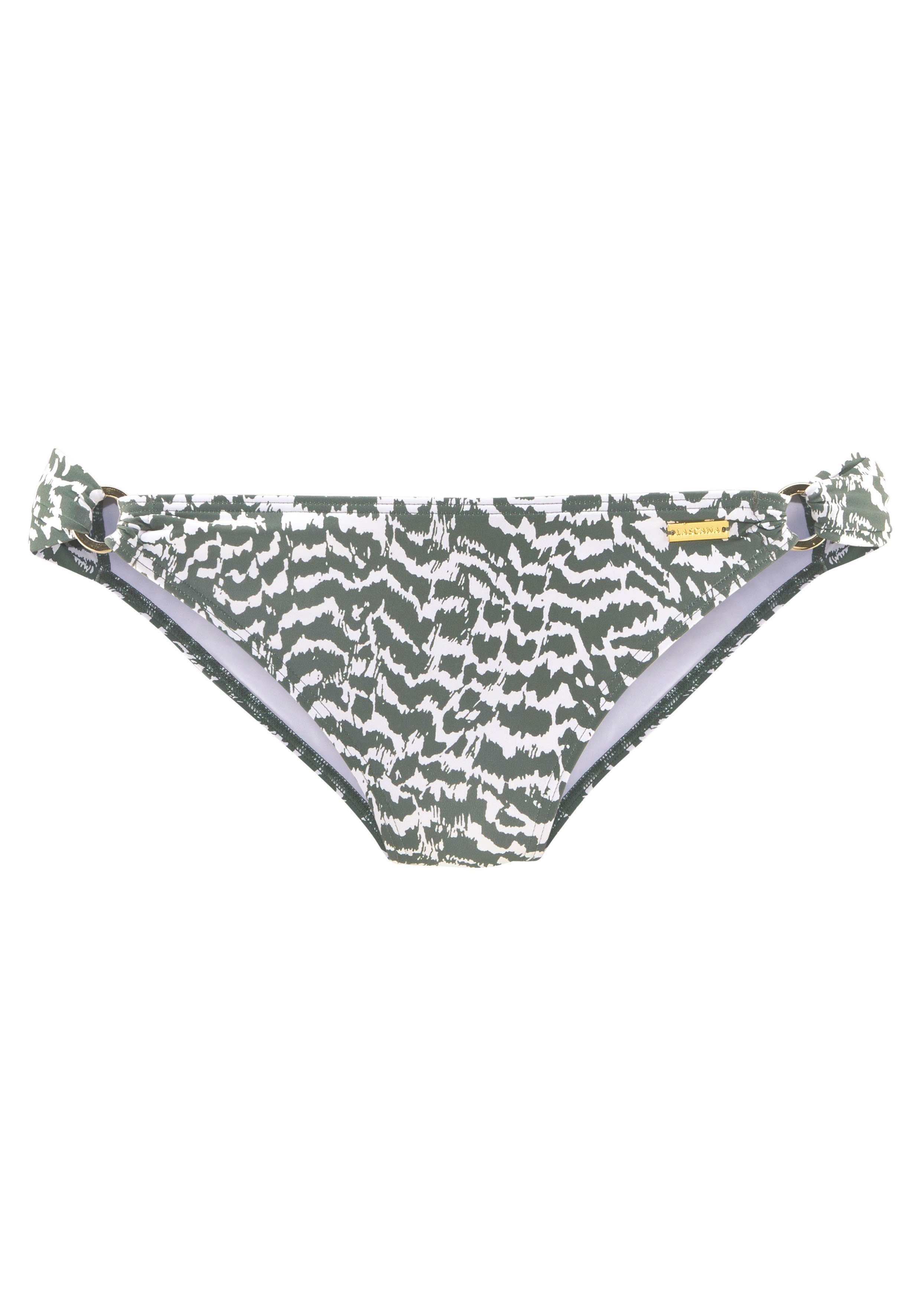 Lascana Bikinibroekje Sansa met goudkleurige sierringen
