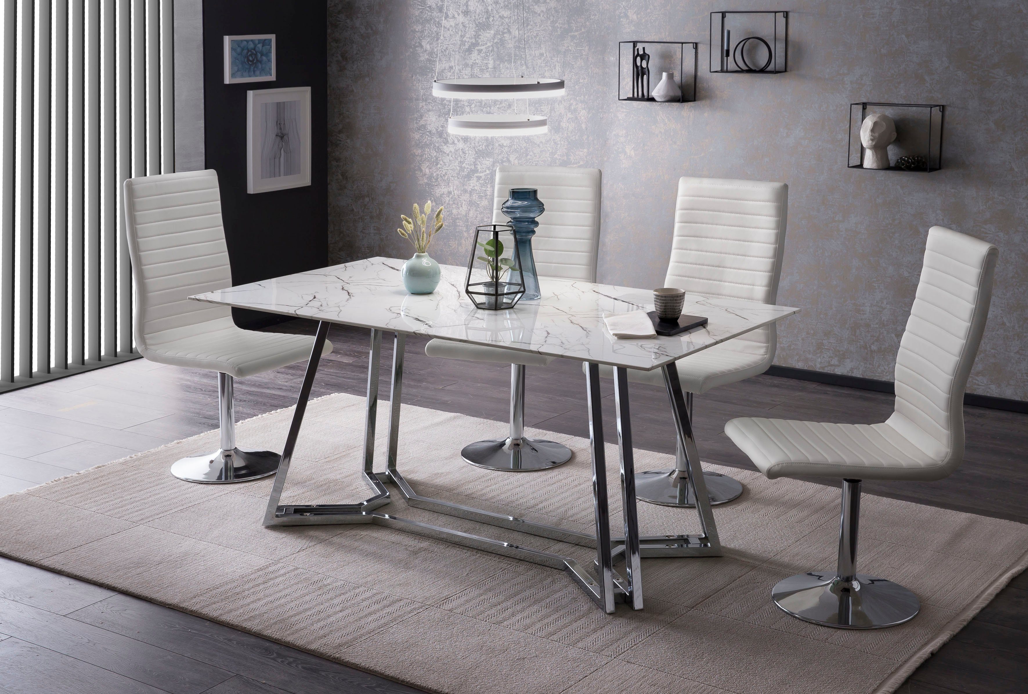 SalesFever Eettafel in marmerlook