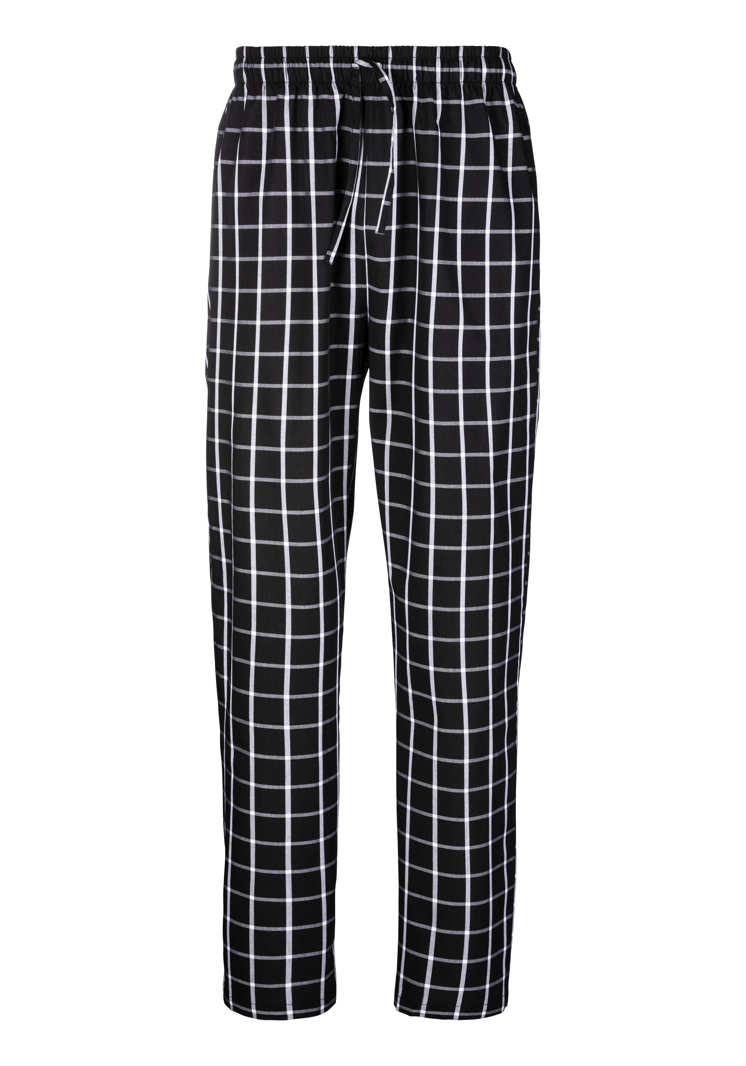 AUTHENTIC LE JOGGER Pyjama Pyjama met geruite geweven broek (2-delig, 1 stuk)
