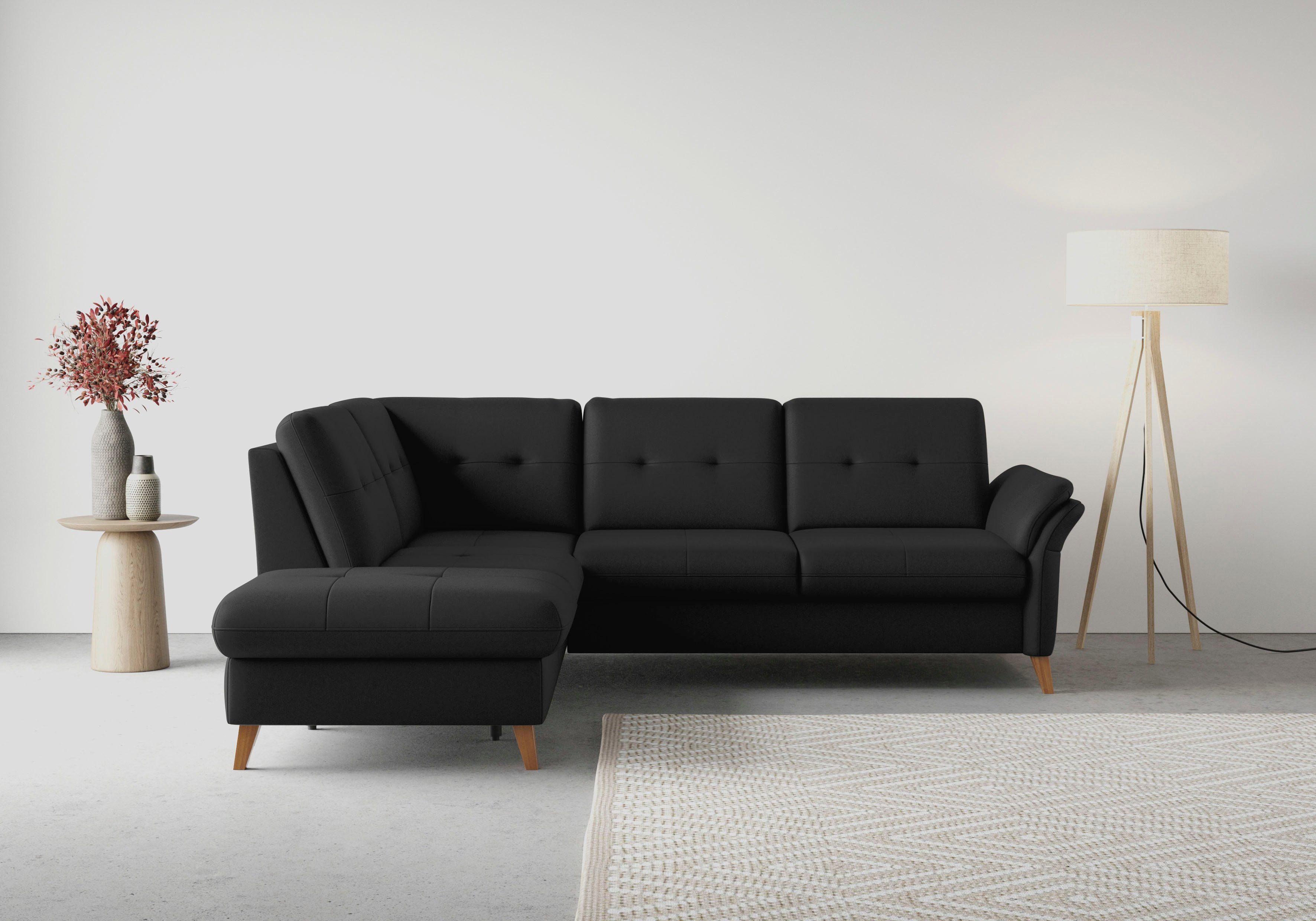 sit&more Hoekbank Göteborg inclusief zitdiepteverstelling, optioneel met bedfunctie & bedlade