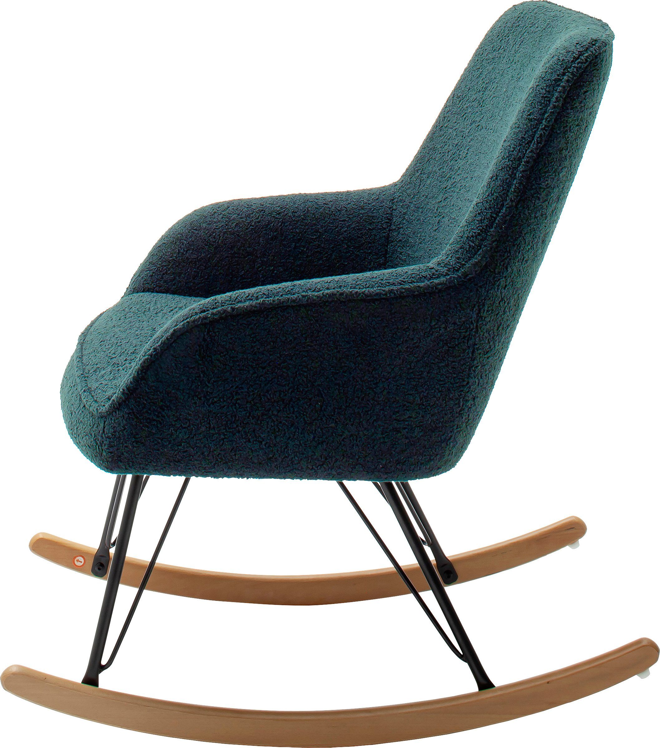 MCA furniture Schommelstoel Oran Stoel met beugelpoten met armleuning, tot 120 kg belastbaar, comfortzithoogte 49 cm
