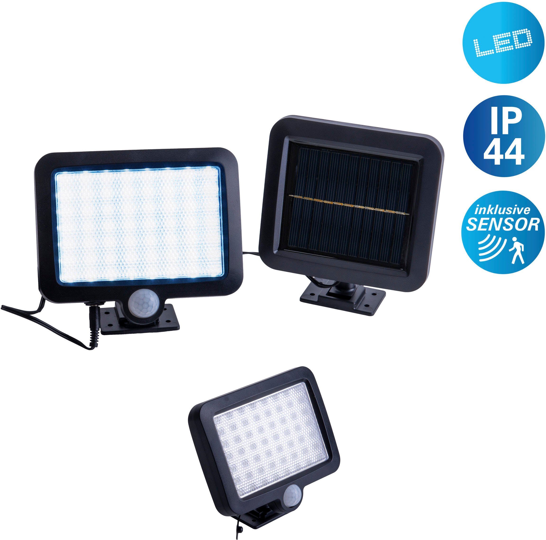 näve Ledsolarlamp Pepe Incl. bewegingsmelder reikwijdte max. 5-8 m, lichtkleur: koudwit (1 stuk) tuinlampen zwart