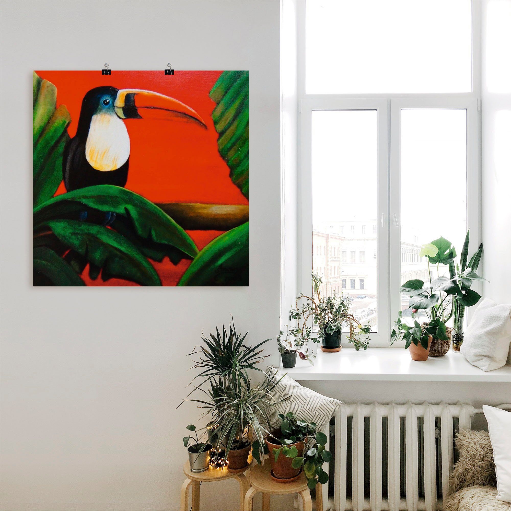Artland Artprint Toekan als poster, muursticker in verschillende maten