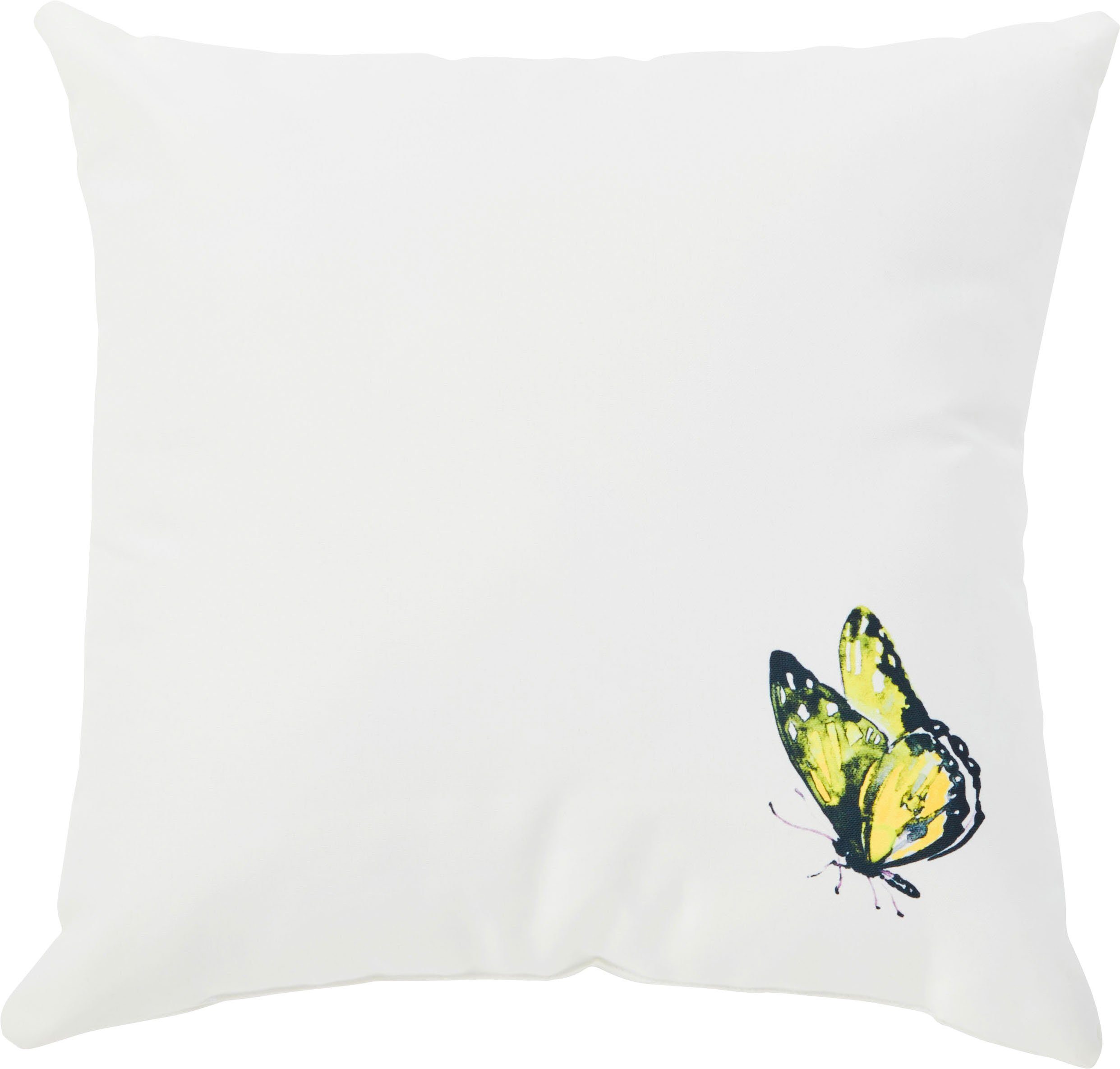 done.® Sierkussen Butterfly Aan beide kanten gedessineerd outside kussen inclusief vulling (1 stuk)