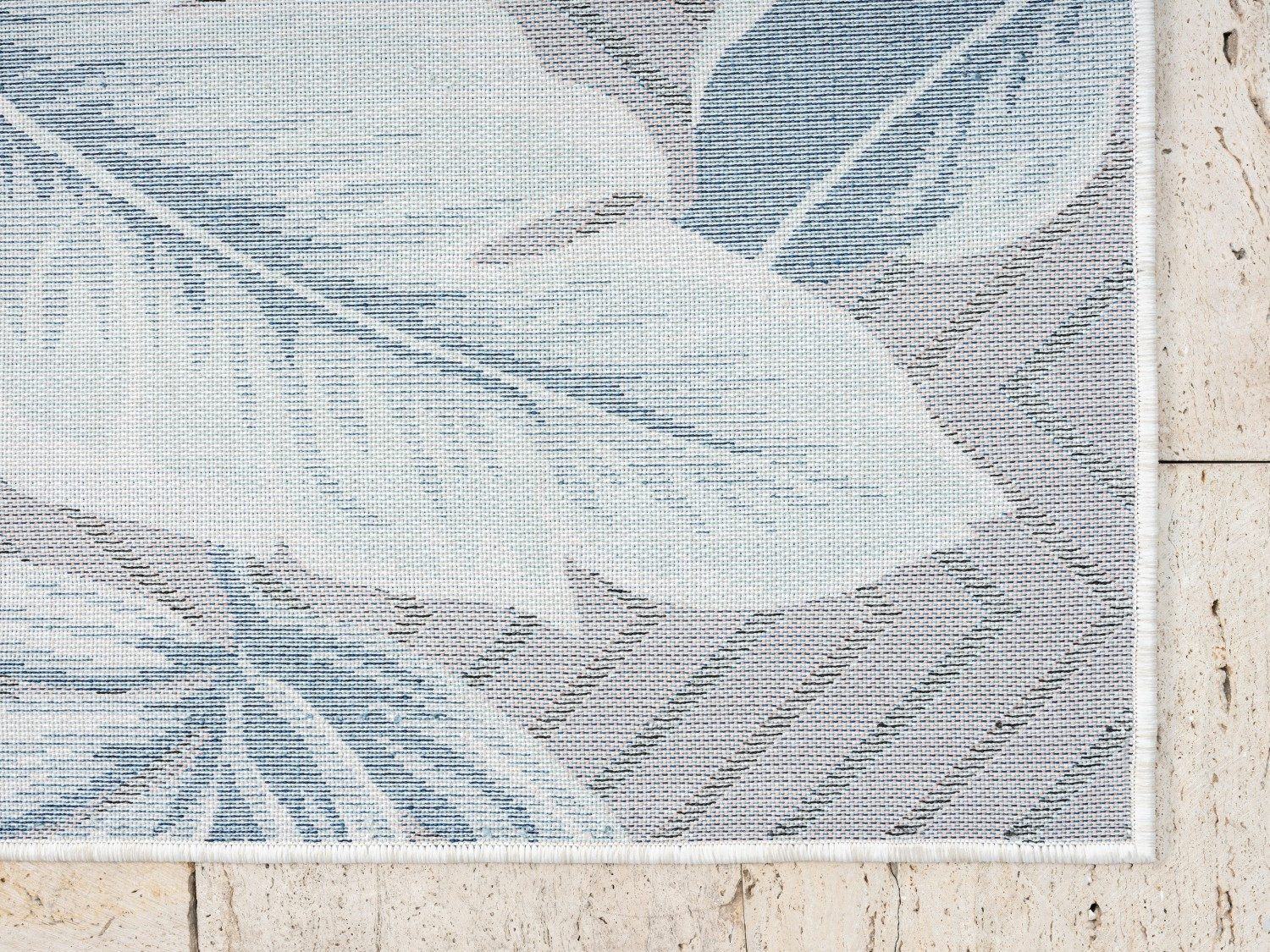 Myflair Möbel & Accessoires Vloerkleed Tiki voorraadopruiming Bladerenmotief, hoog-laag effect, geschikt voor buiten, balkon, terras