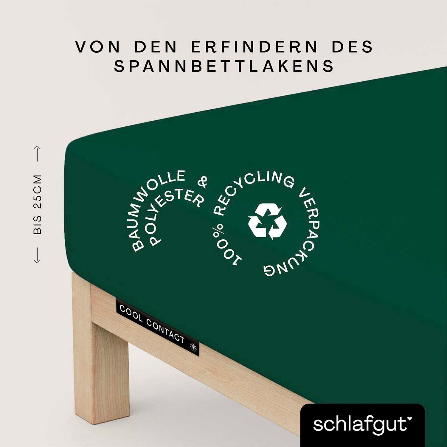 Schlafgut Hoeslaken Cool Contact 100% gekamd microvezel (1 stuk)
