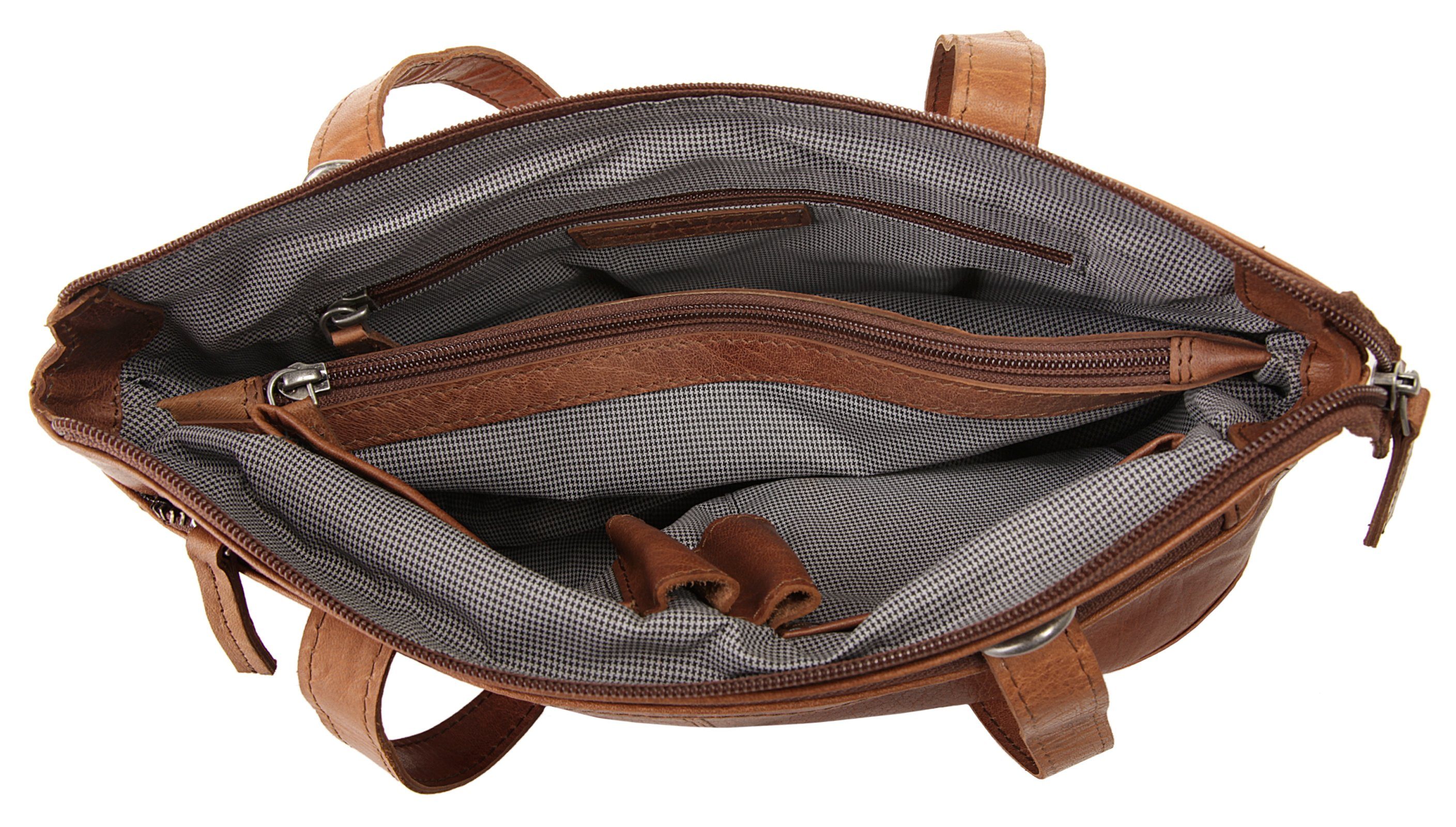 Spikes & Sparrow Tas echt leder