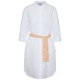 bugatti jurk met overhemdkraag met een 3-4-mouw wit