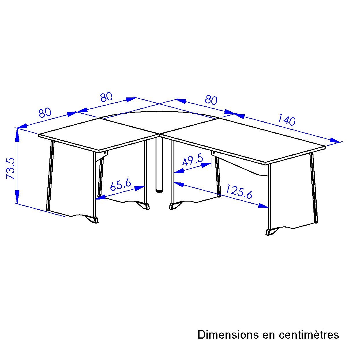 Gami Bureau Mambo in verschillende breedten (1 stuk)