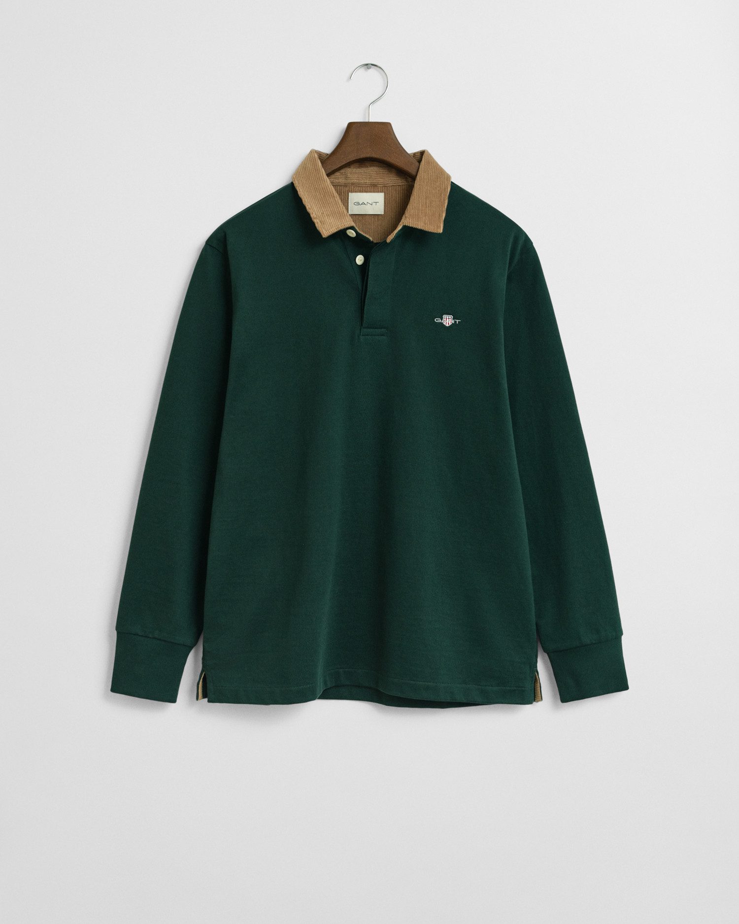Gant Poloshirt met lange mouwen CORD COLLAR HEAVY RUGGER