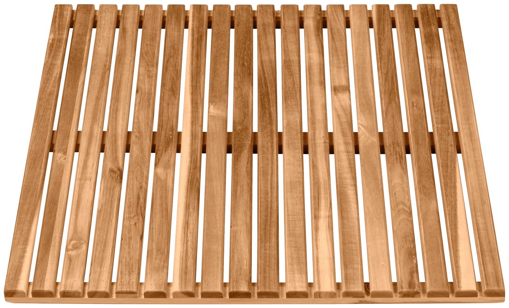 WENKO Saunavloerrooster Acacia BxL: 55 x 55 cm (1 stuk)
