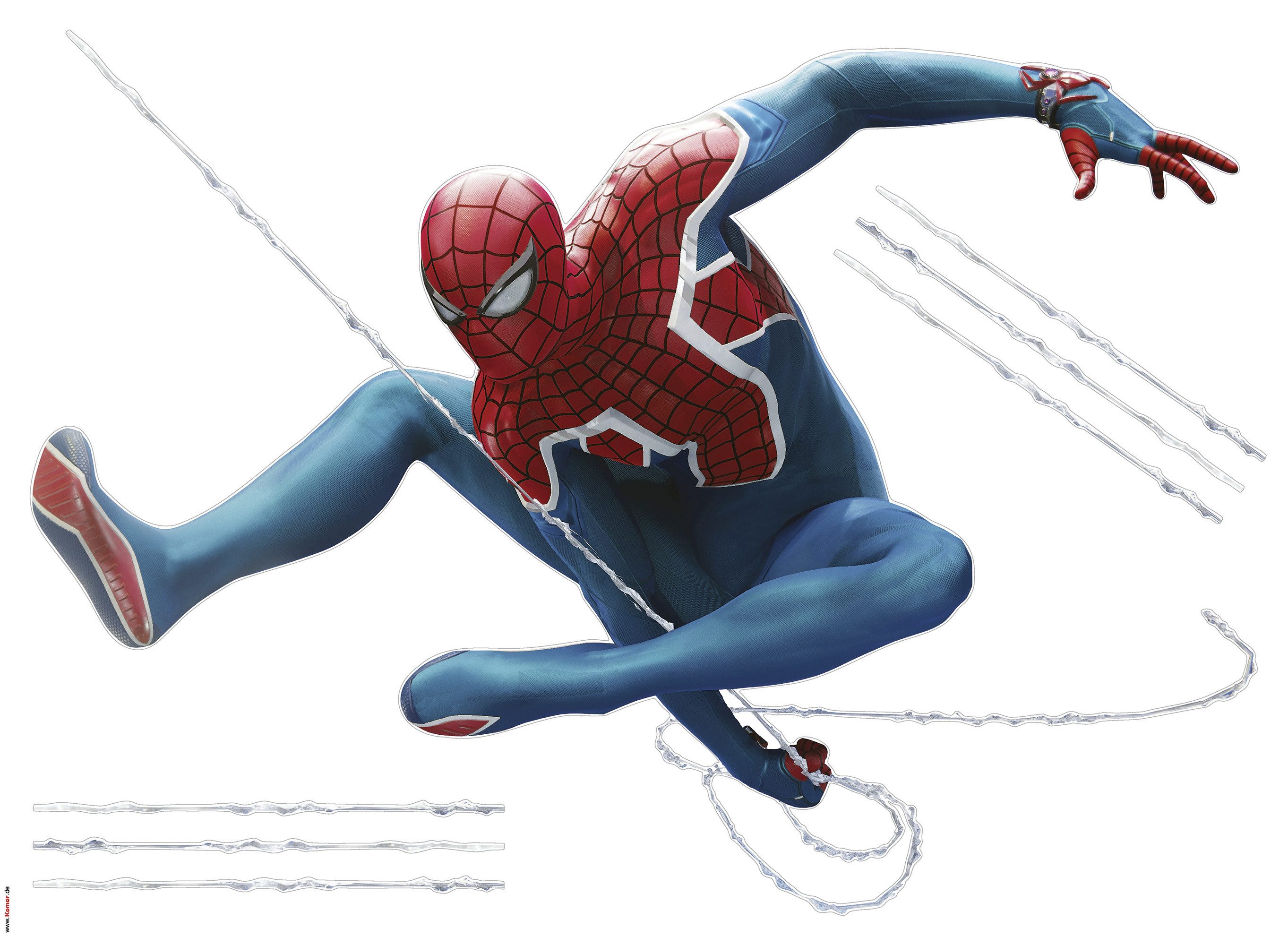 Komar Wandfolie Marvel Spider-Man Epic Swinging 70 x 50 cm (breedte x hoogte) - kinderkamer, decoratie (1 stuk)