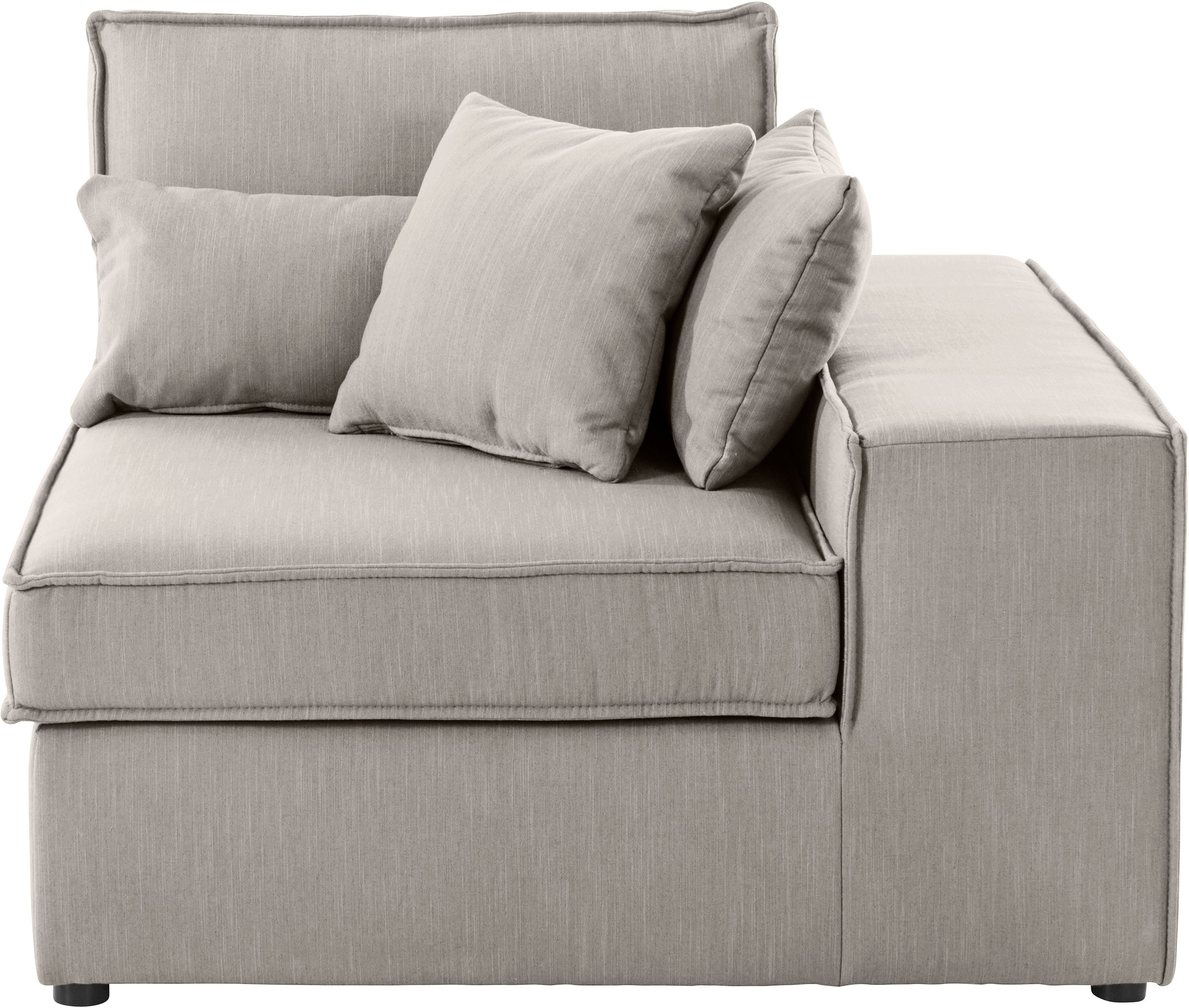 RAUM.ID Sofaelement Florid als deel van een modulaire bank, stevig zitcomfort, ook in cord beige, modulaire banken, 100 cm