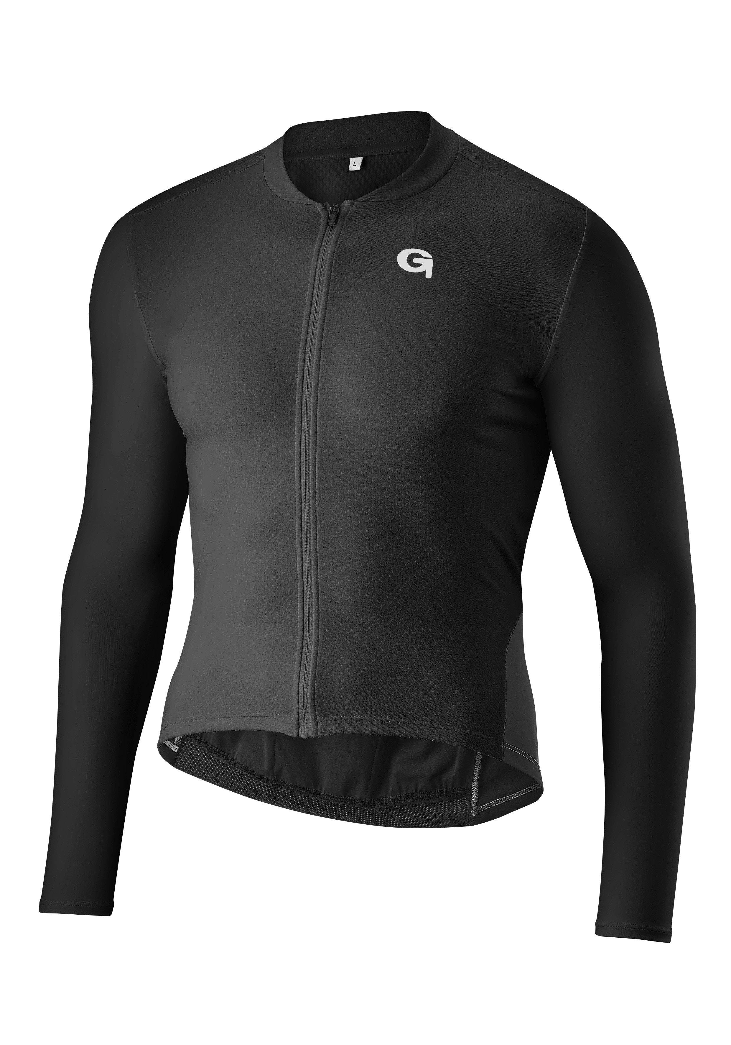 Gonso Fietsshirt SITIVO TRIKOT LONGSLEEVE M Heren fiets trui lange mouwen, full-zip trui, tight fit