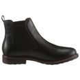 tamaris chelsea-boots in klassieke look zwart