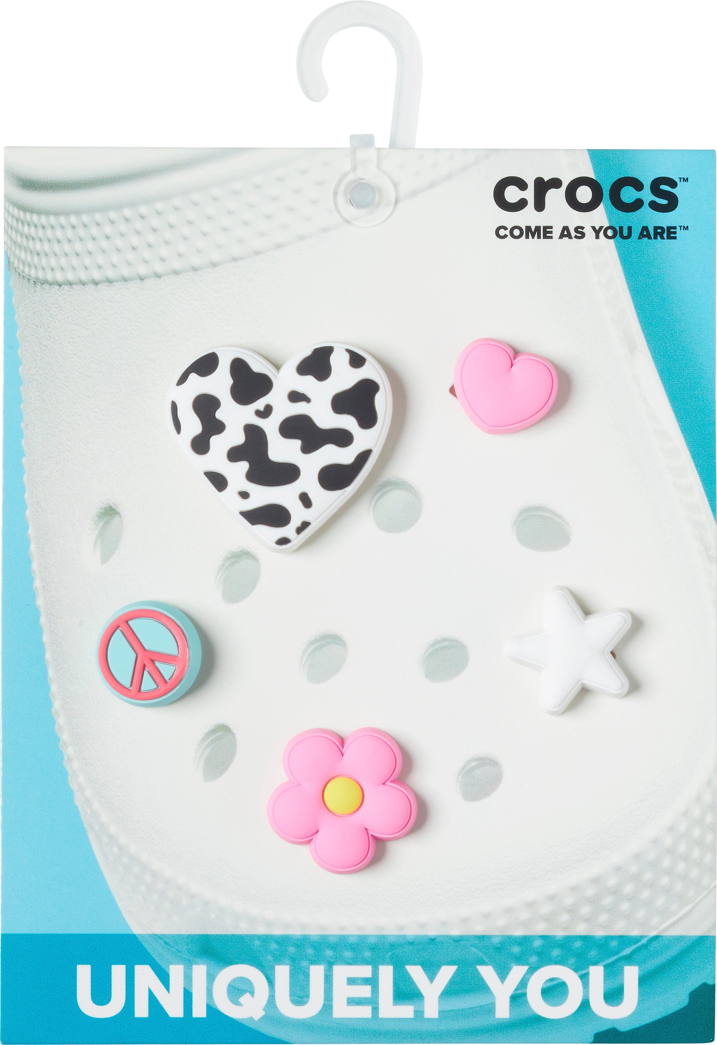 Crocs Schoenbutton Jibbitz Girly Icon , schoenversiering voor een unieke look (set, 5-delig, Geen speelgoed. Niet geschikt voor kinderen jonger dan 3 jaar)