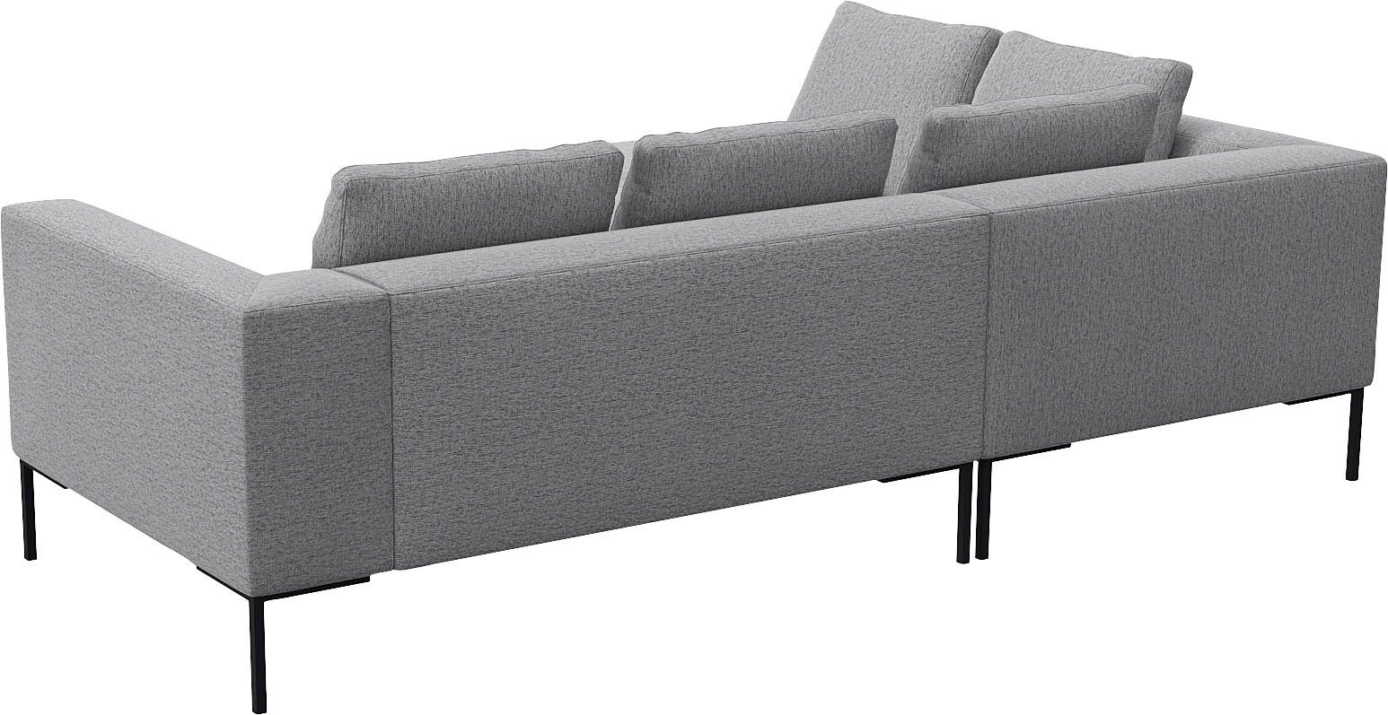 FLEXLUX Hoekbank Loano, super comfortabel zitcomfort door koudschuim in de zitting, L-vorm