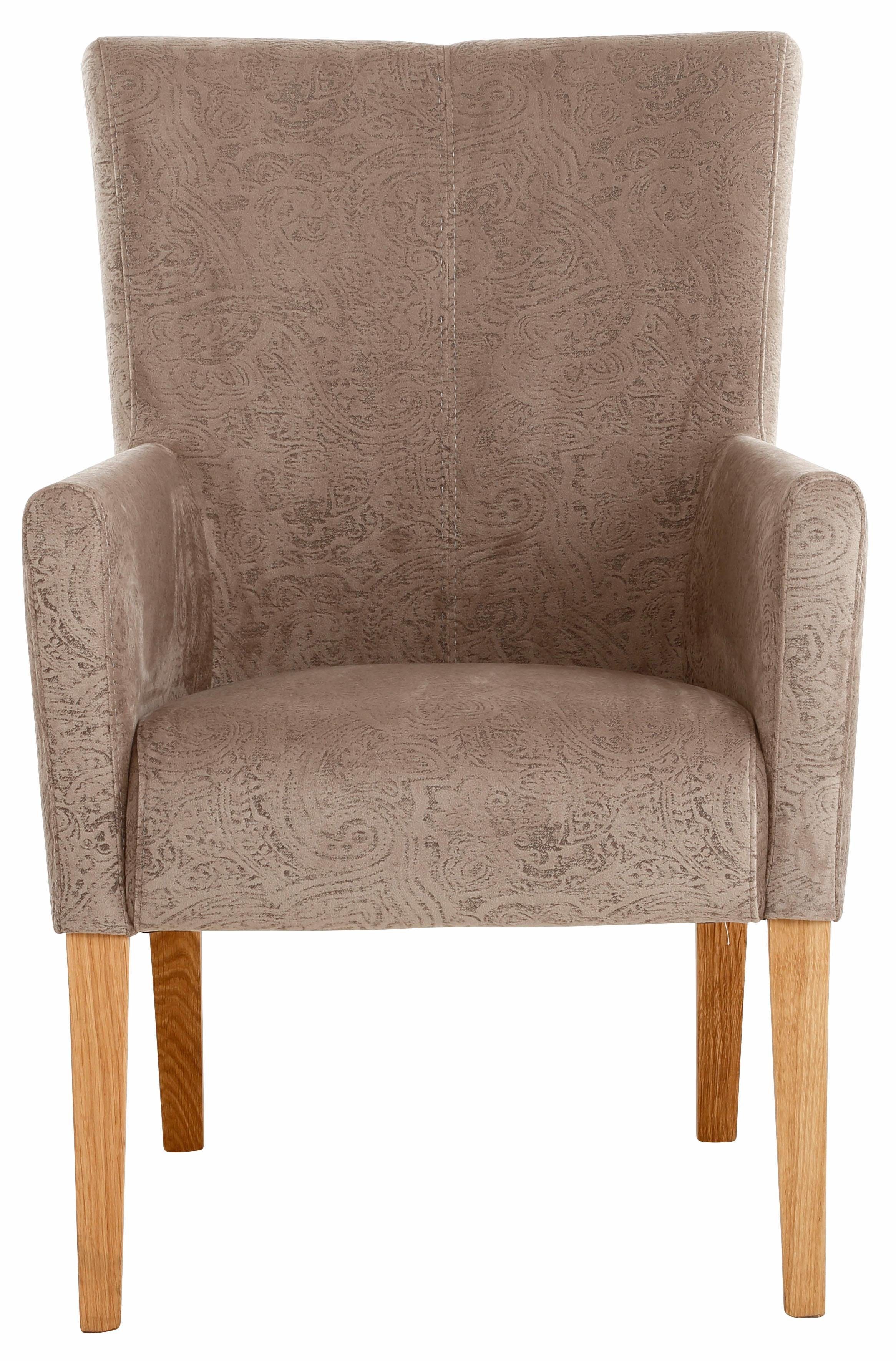 Home affaire Stoel met armleuningen King BESTSELLER! Eetkamerstoel met comfortabele bekleding, eetkamerstoel met armleuningen
