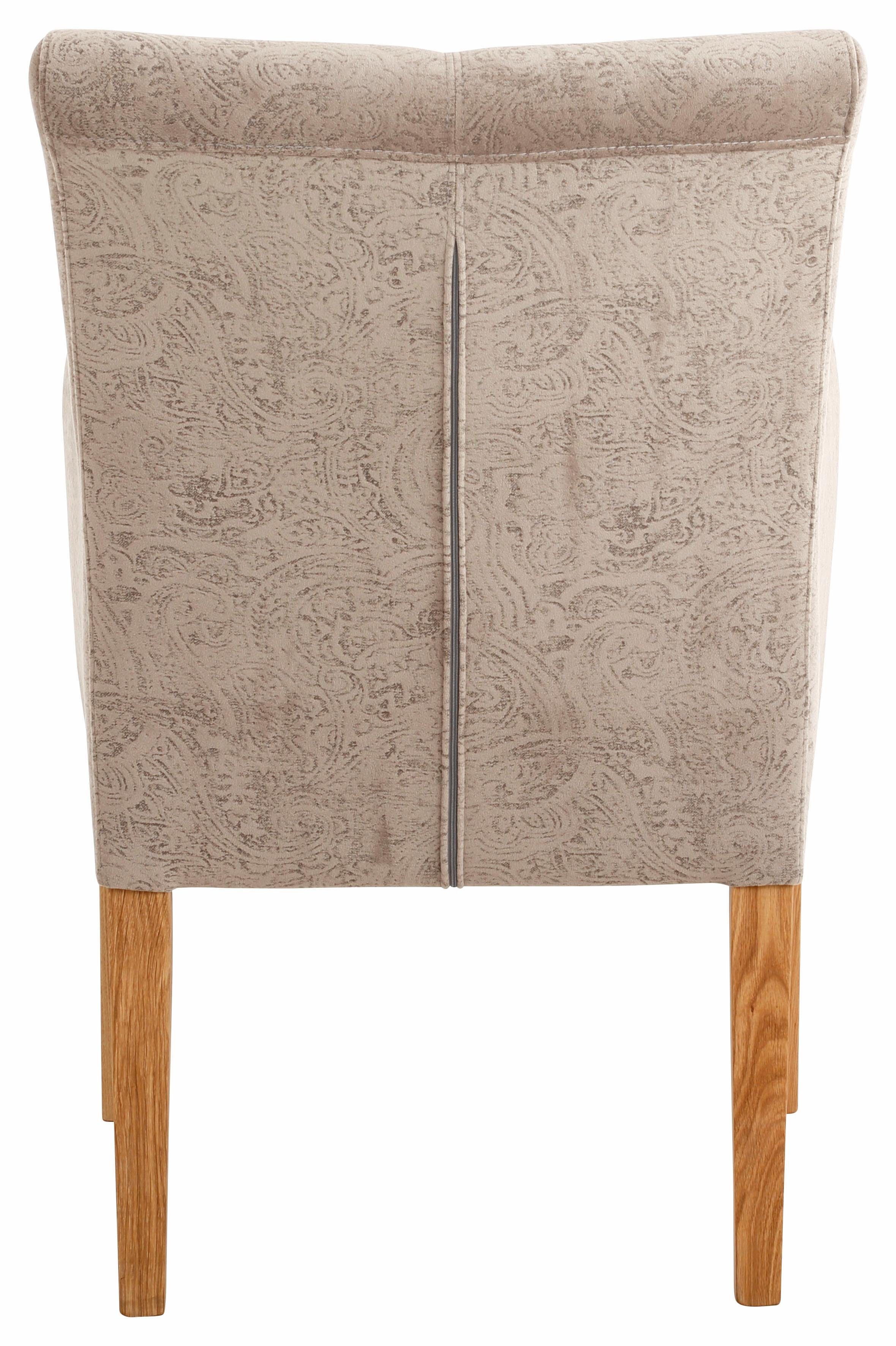 Home affaire Stoel met armleuningen King BESTSELLER! Eetkamerstoel met comfortabele bekleding, eetkamerstoel met armleuningen