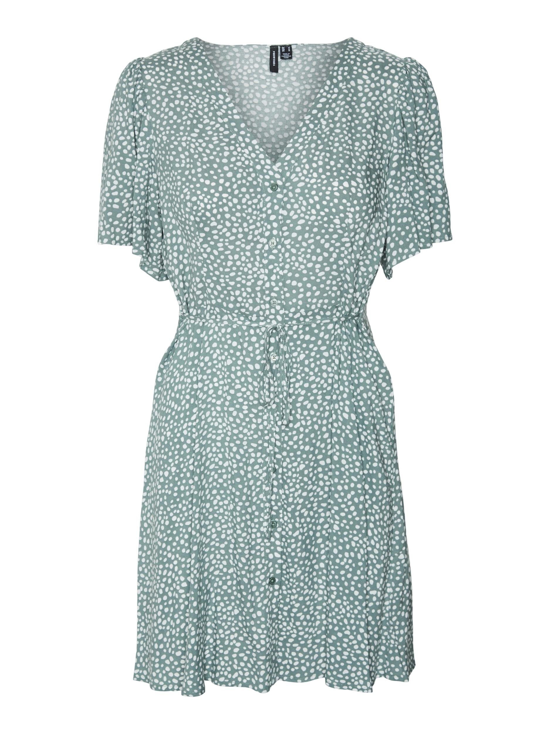 Vero Moda Mini-jurk VMALBA SS SHORT DRESS WVN NOOS