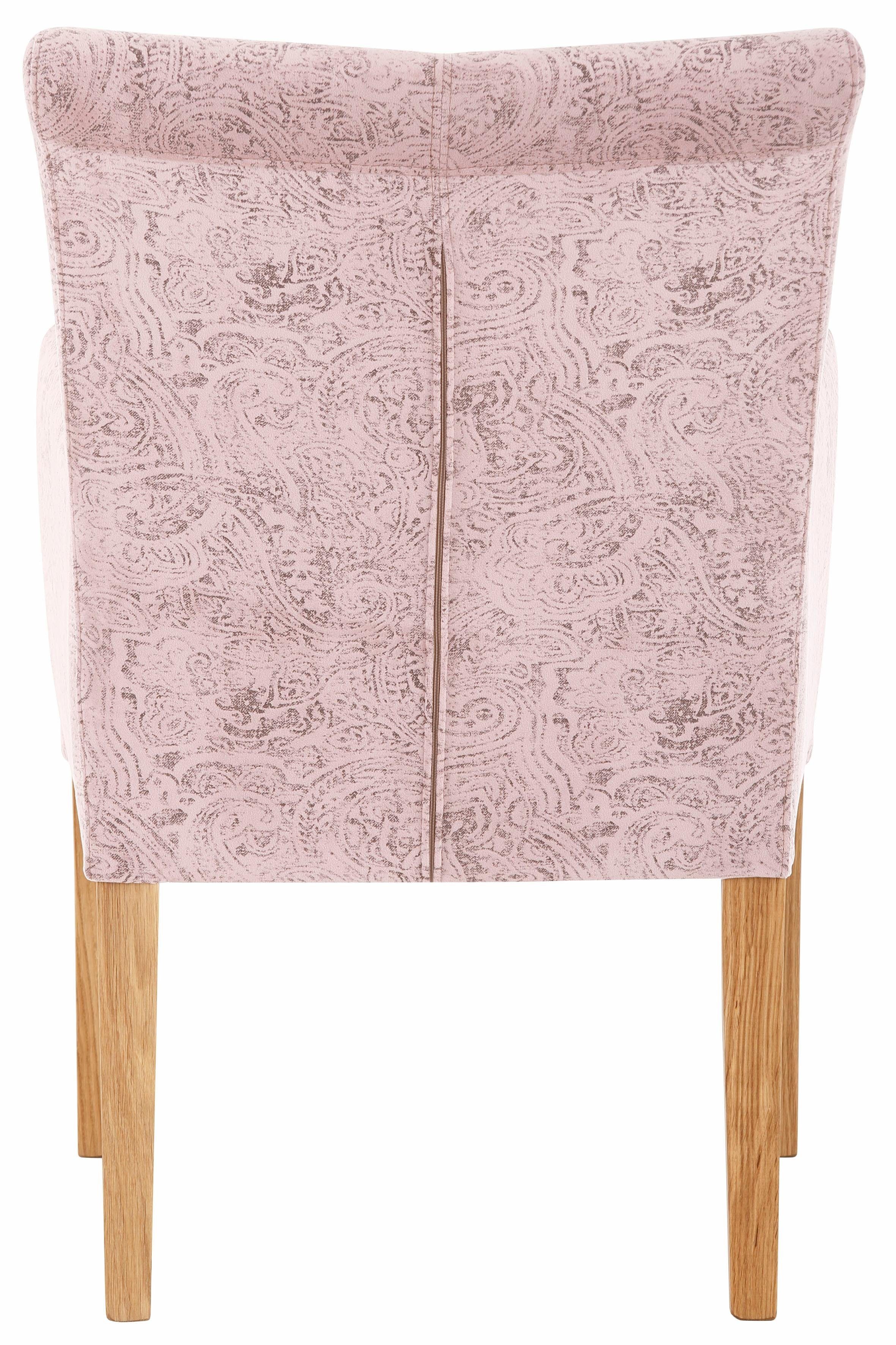 Home affaire Stoel met armleuningen King BESTSELLER! Eetkamerstoel met comfortabele bekleding, eetkamerstoel met armleuningen