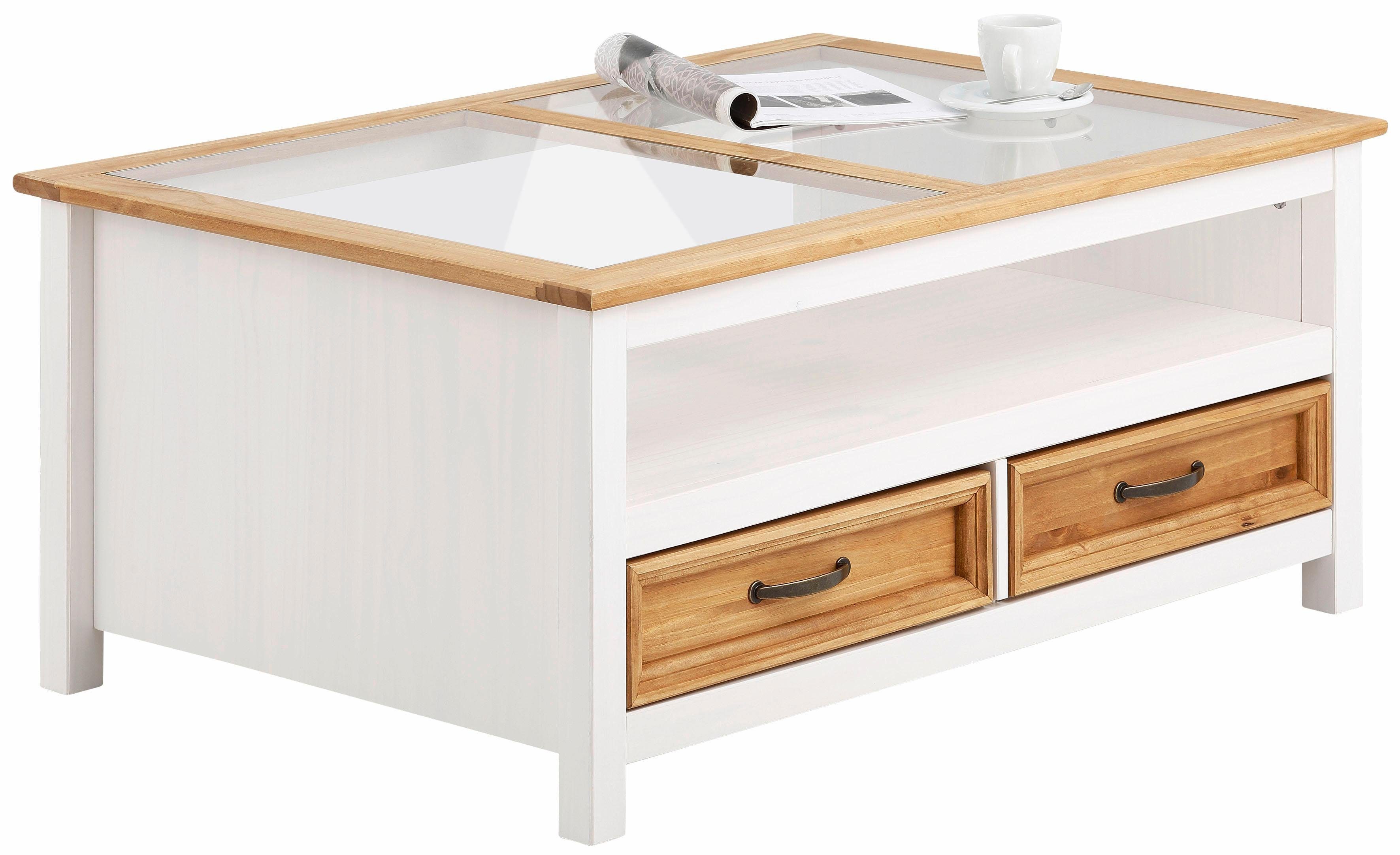 Home affaire Salontafel Selma met een mooie houtstructuur salontafels wit