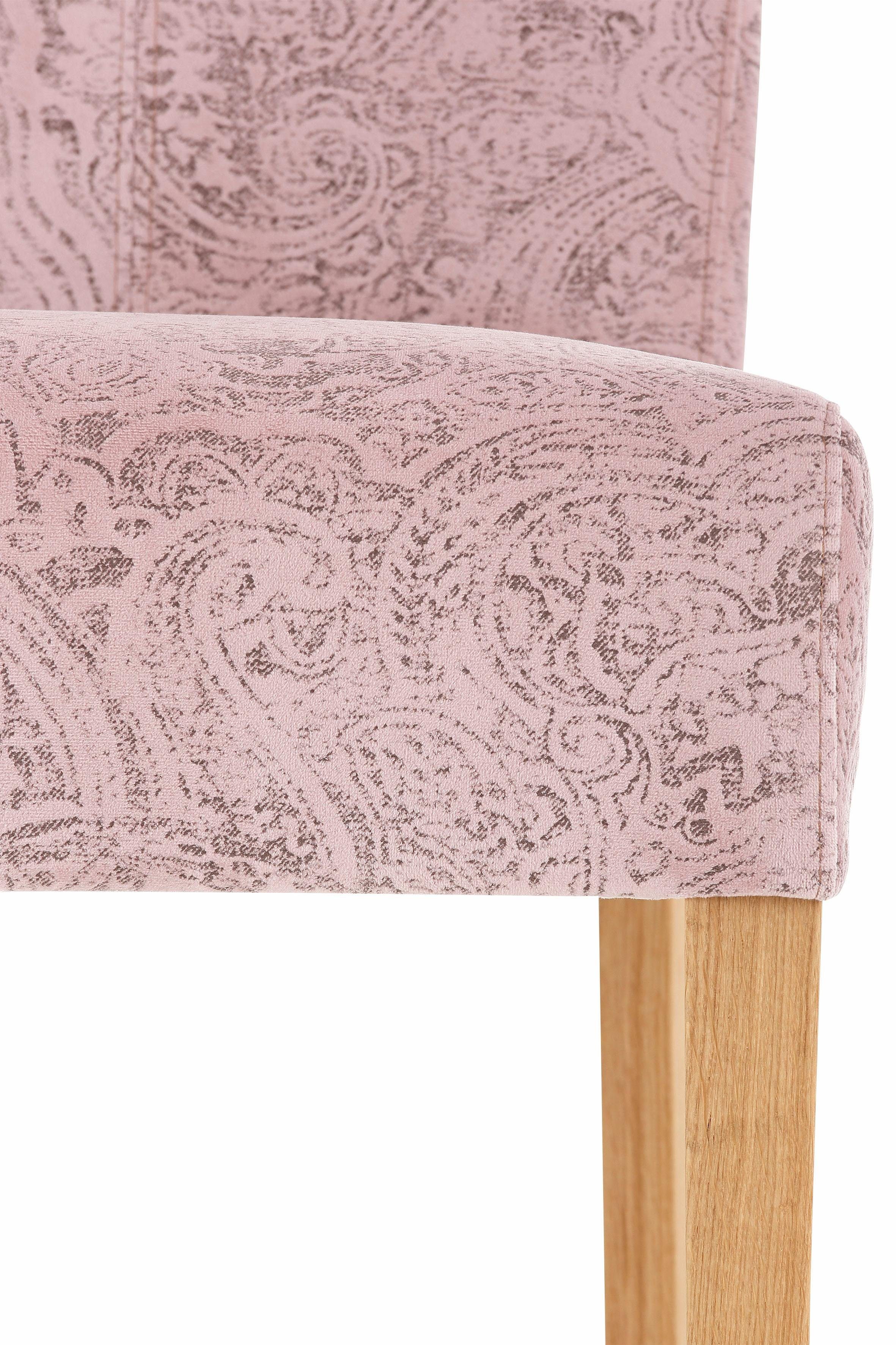 Home affaire Eetkamerstoel Queen Polsterstoel BESTSELLER verschillende type bekleding, massief houten onderstel (set)