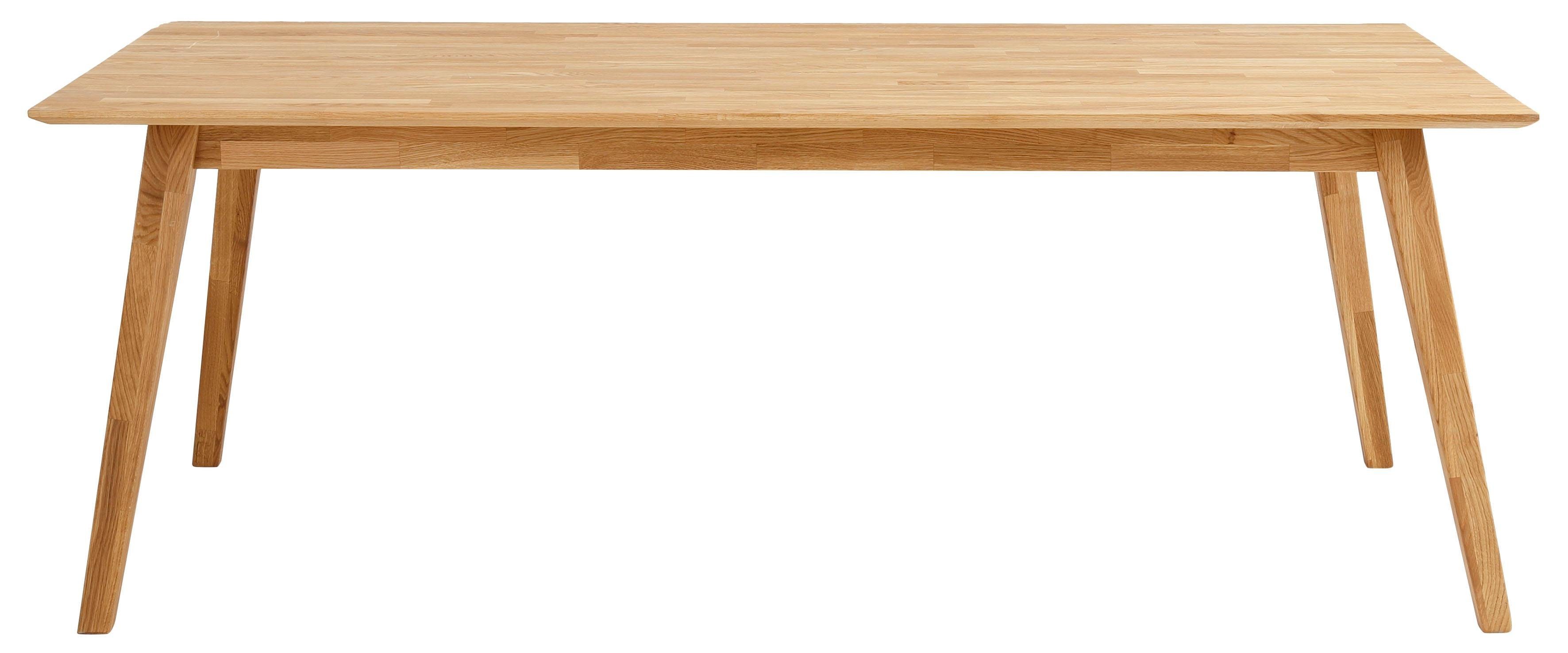andas Eettafel Lake Massief eiken, breedte 150 cm, uit te breiden met insteekbladen