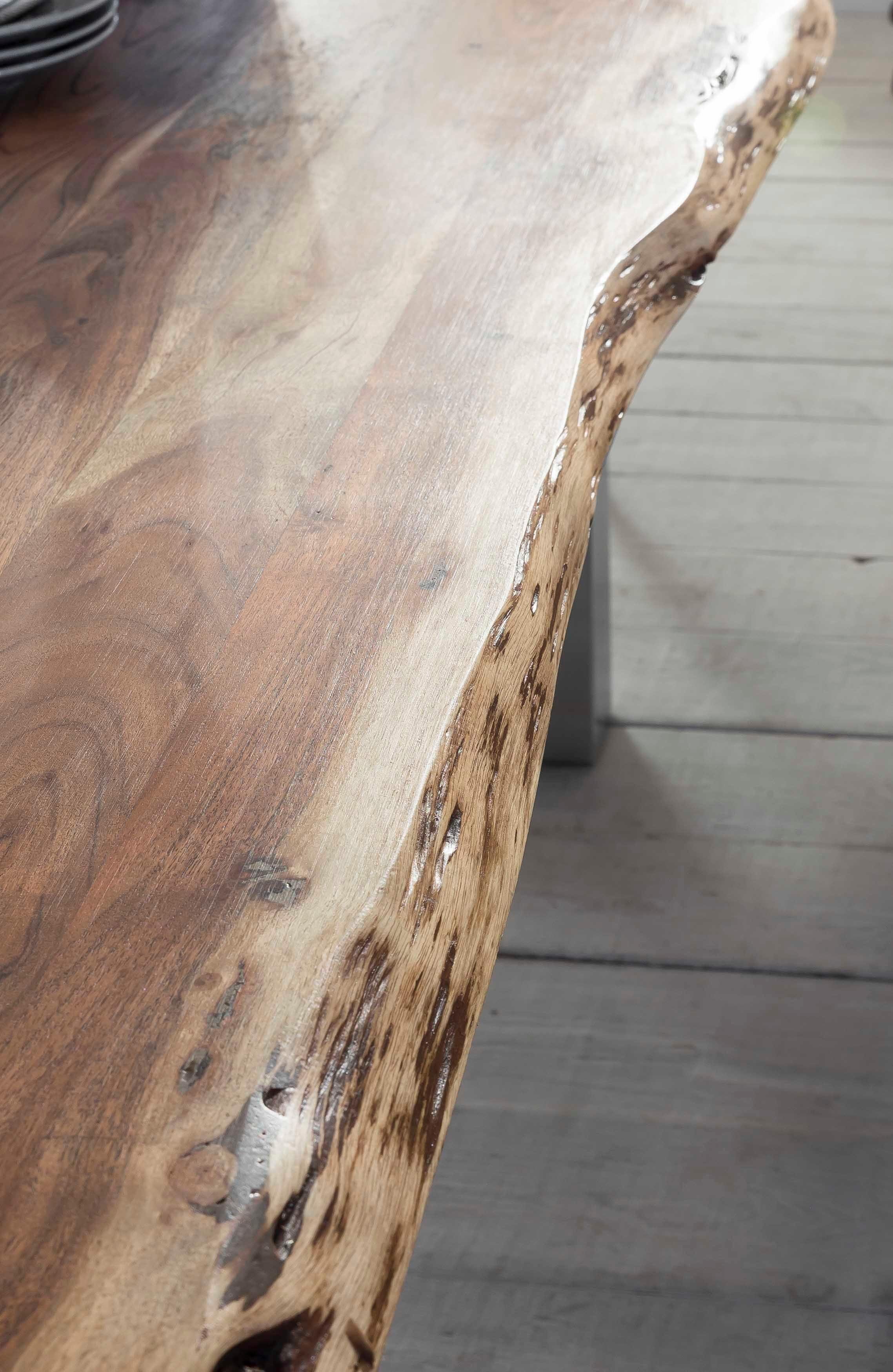 Home affaire Eettafel Manhattan met echte boomrand