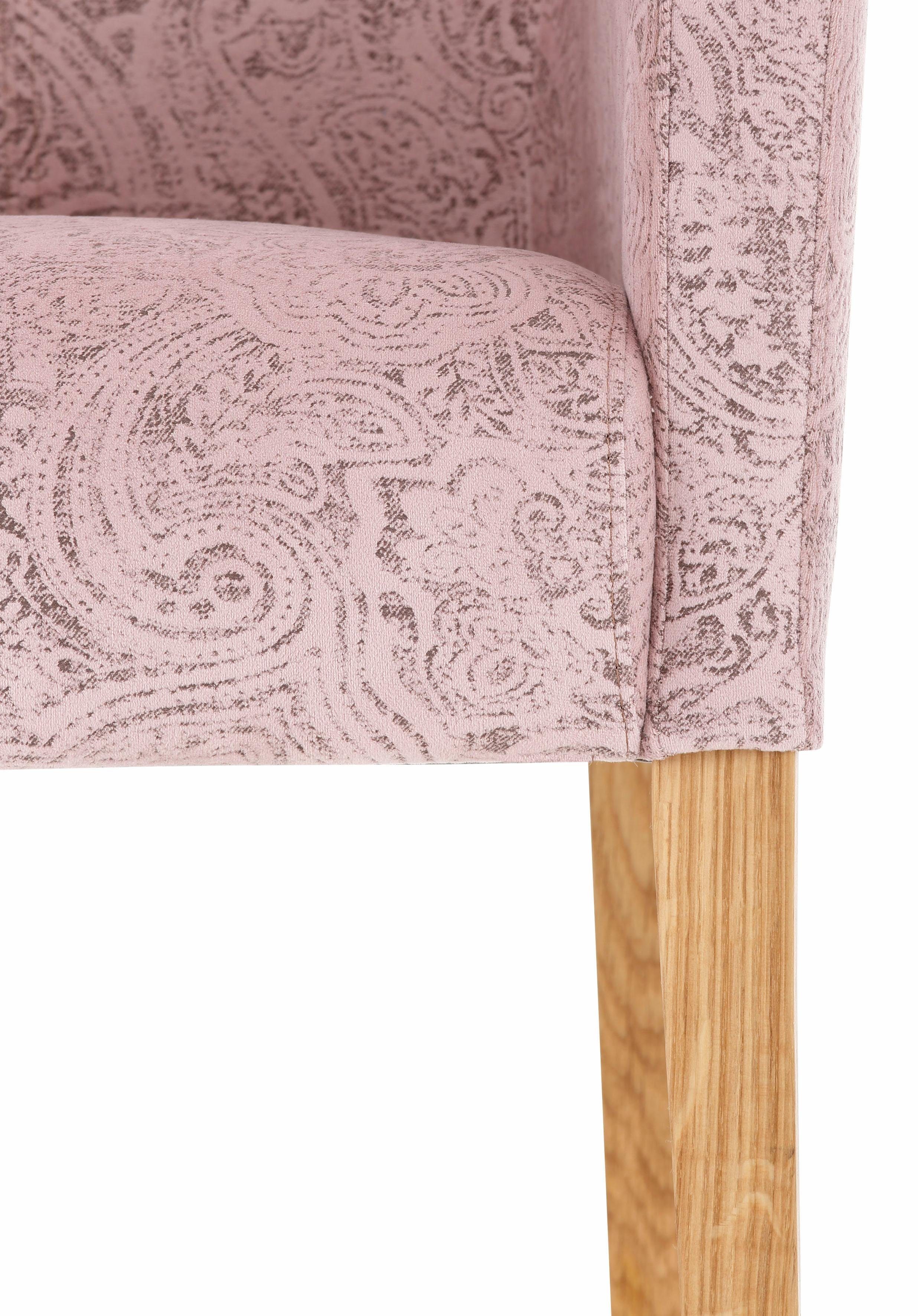 Home affaire Stoel met armleuningen King BESTSELLER! Eetkamerstoel met comfortabele bekleding, eetkamerstoel met armleuningen